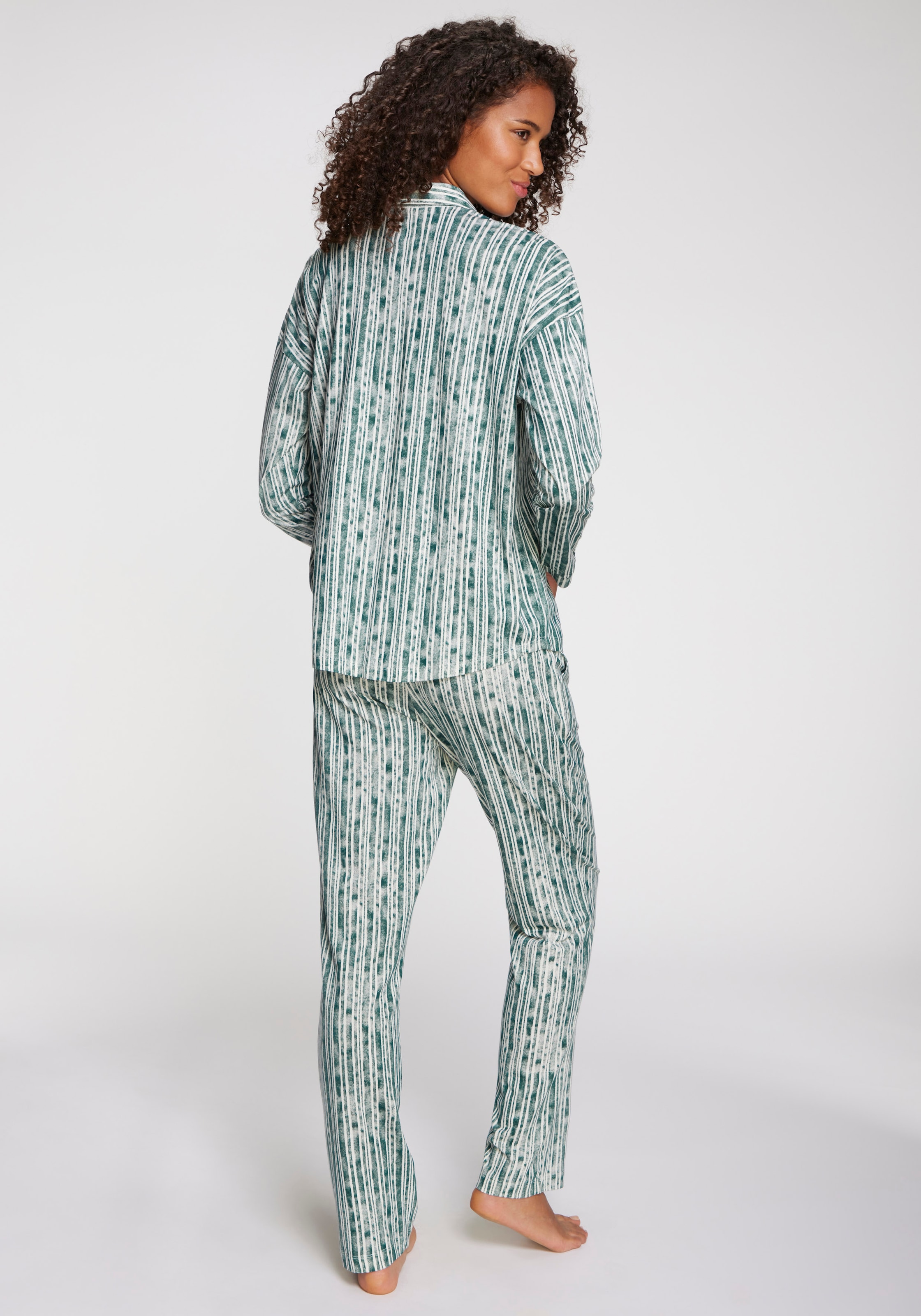 Vivance Dreams Pyjama 2 tlg. Mit schönem Streifenmuster