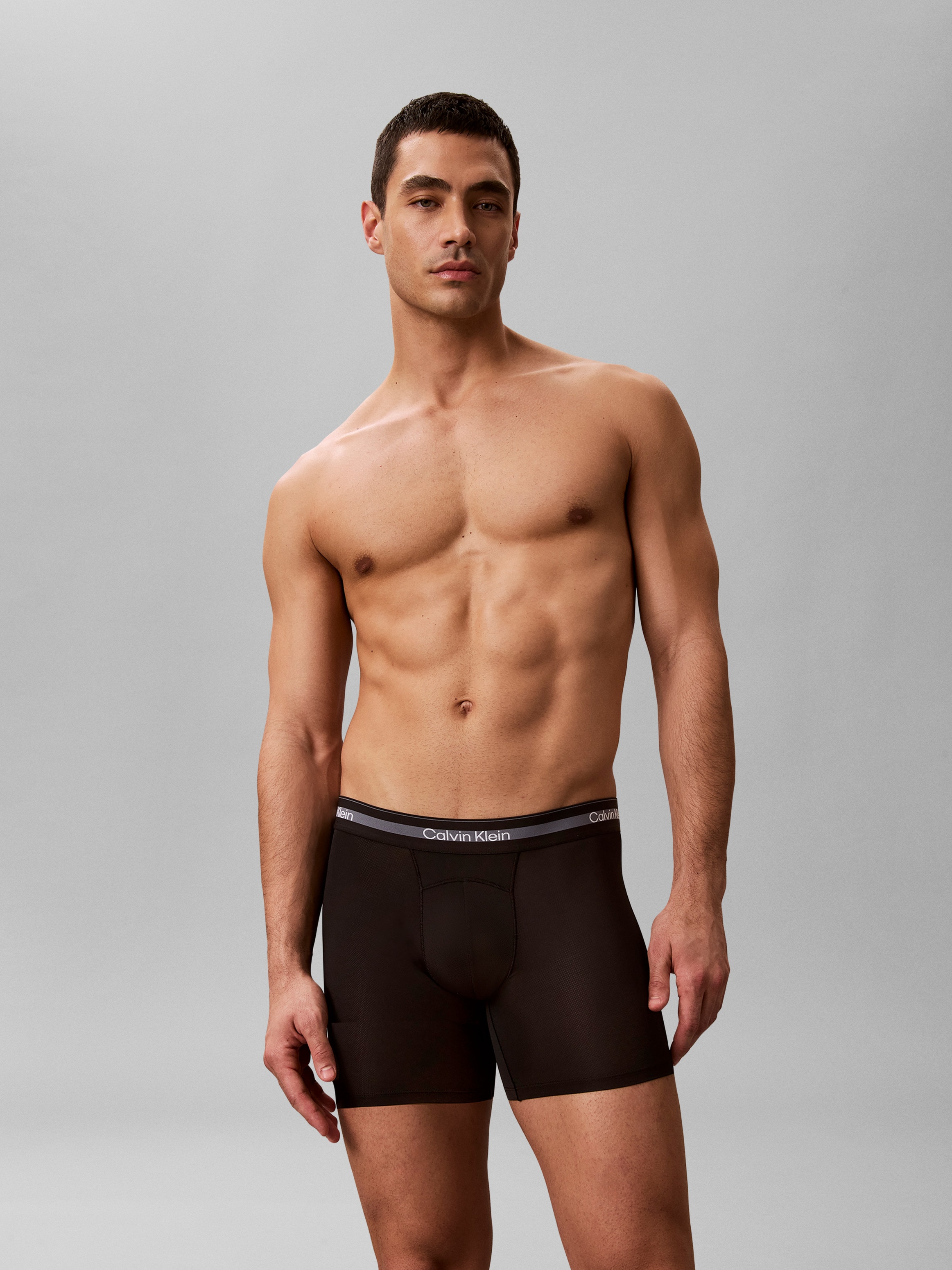 Calvin Klein Underwear Boxers Paquet, pack de 3, 3 cuis Coupe près du corps avec ceinture élastique