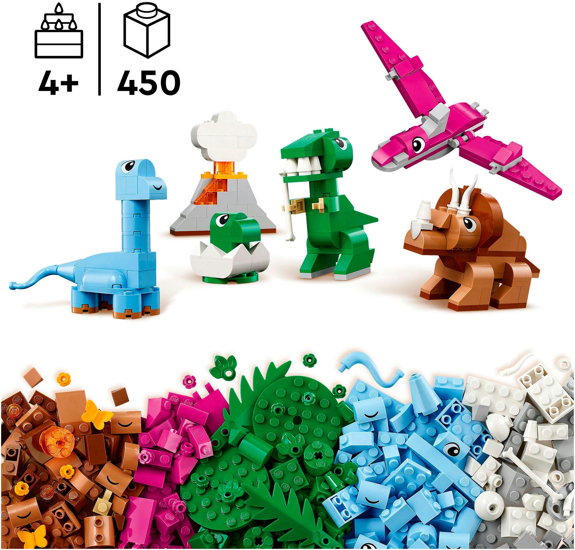 LEGO® Konstruktionsspielsteine »Kreative Dinosaurier (11041), LEGO Classic« Made in Europe