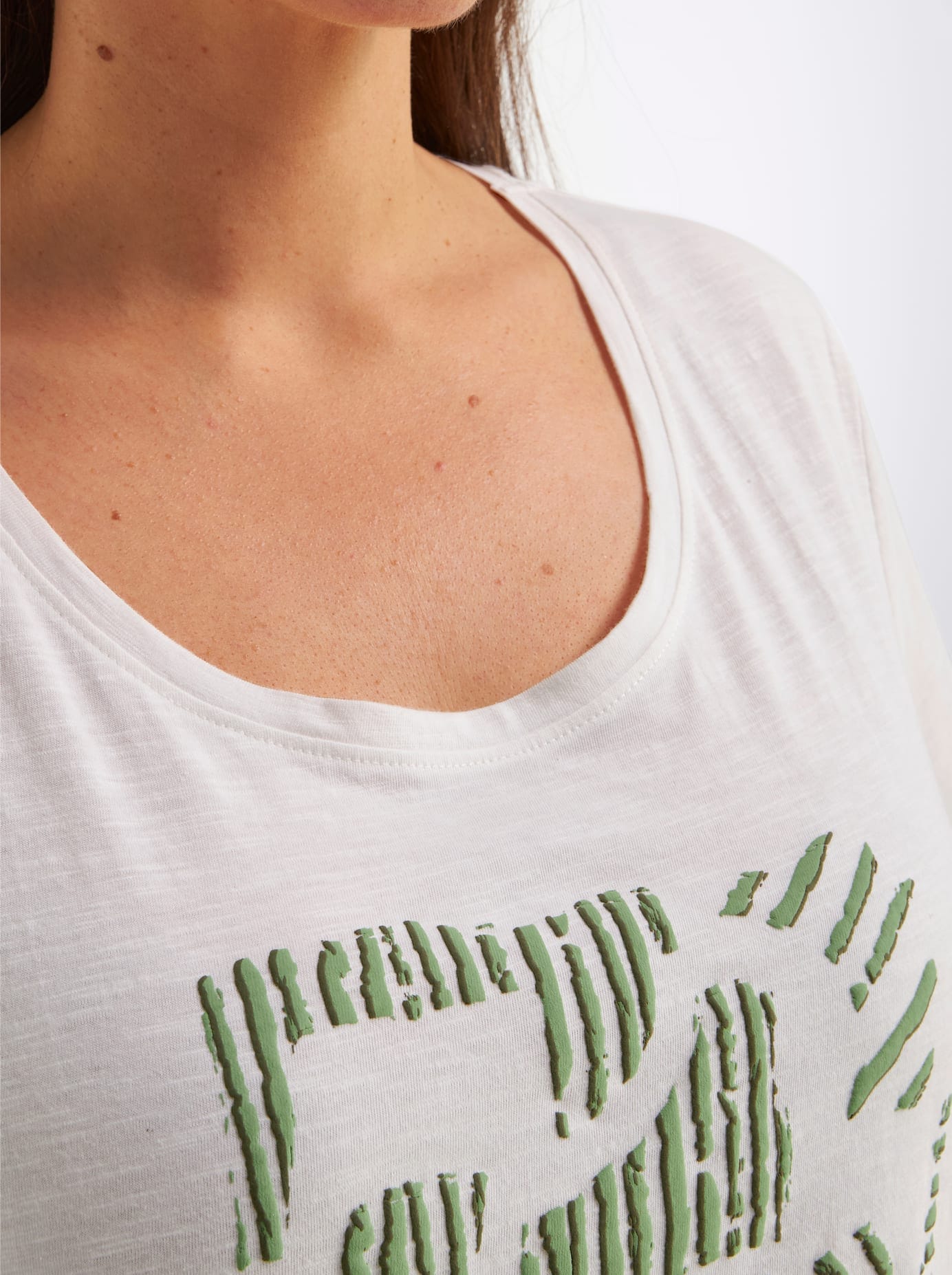Sheego Shirt à col rond »Shirt« 1