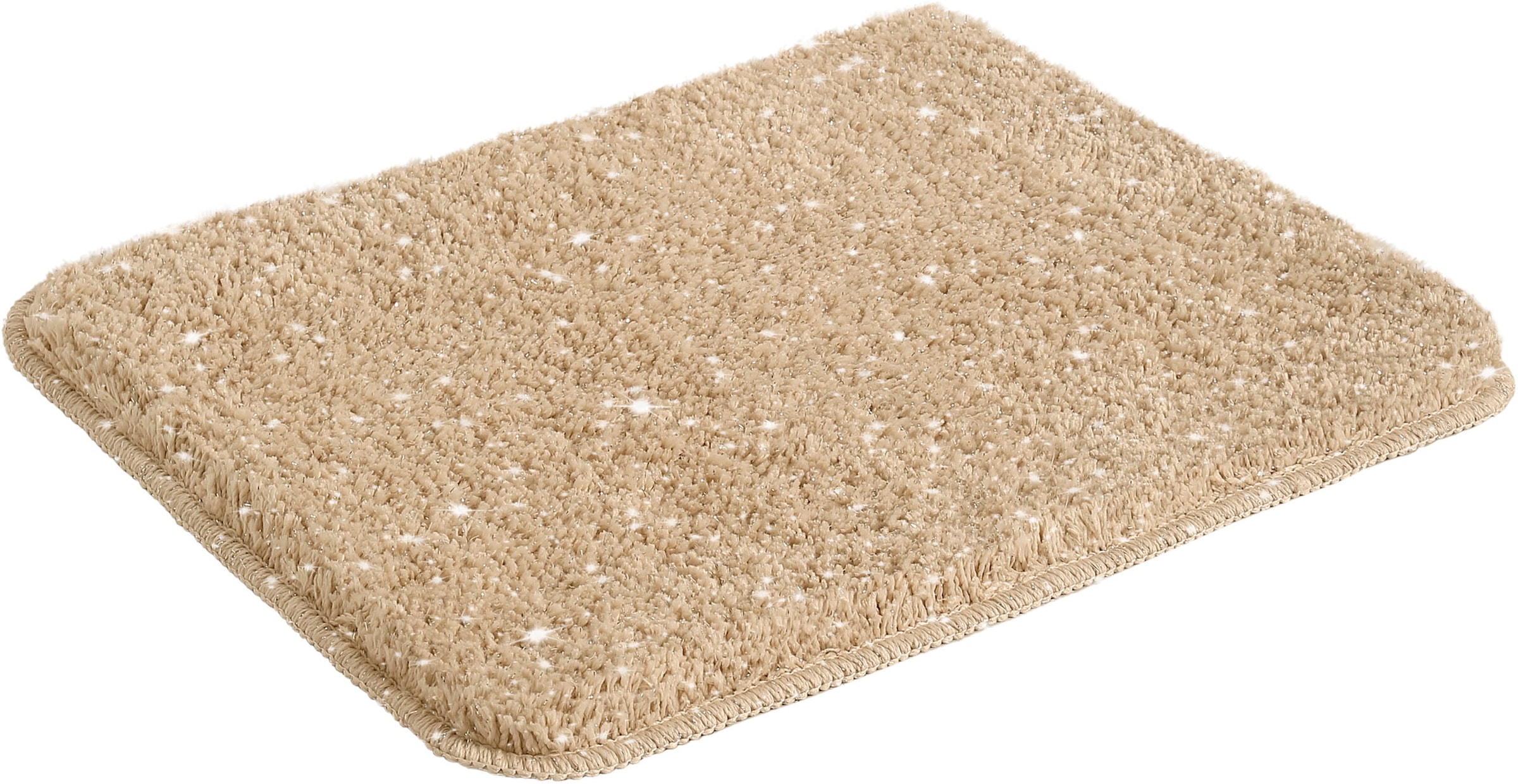 my home Tapis de bain »Glitzer, Badvorleger, Badezimmer Teppich« Höhe 30 mm Badteppich, Akzente durch Glitzer-Garn