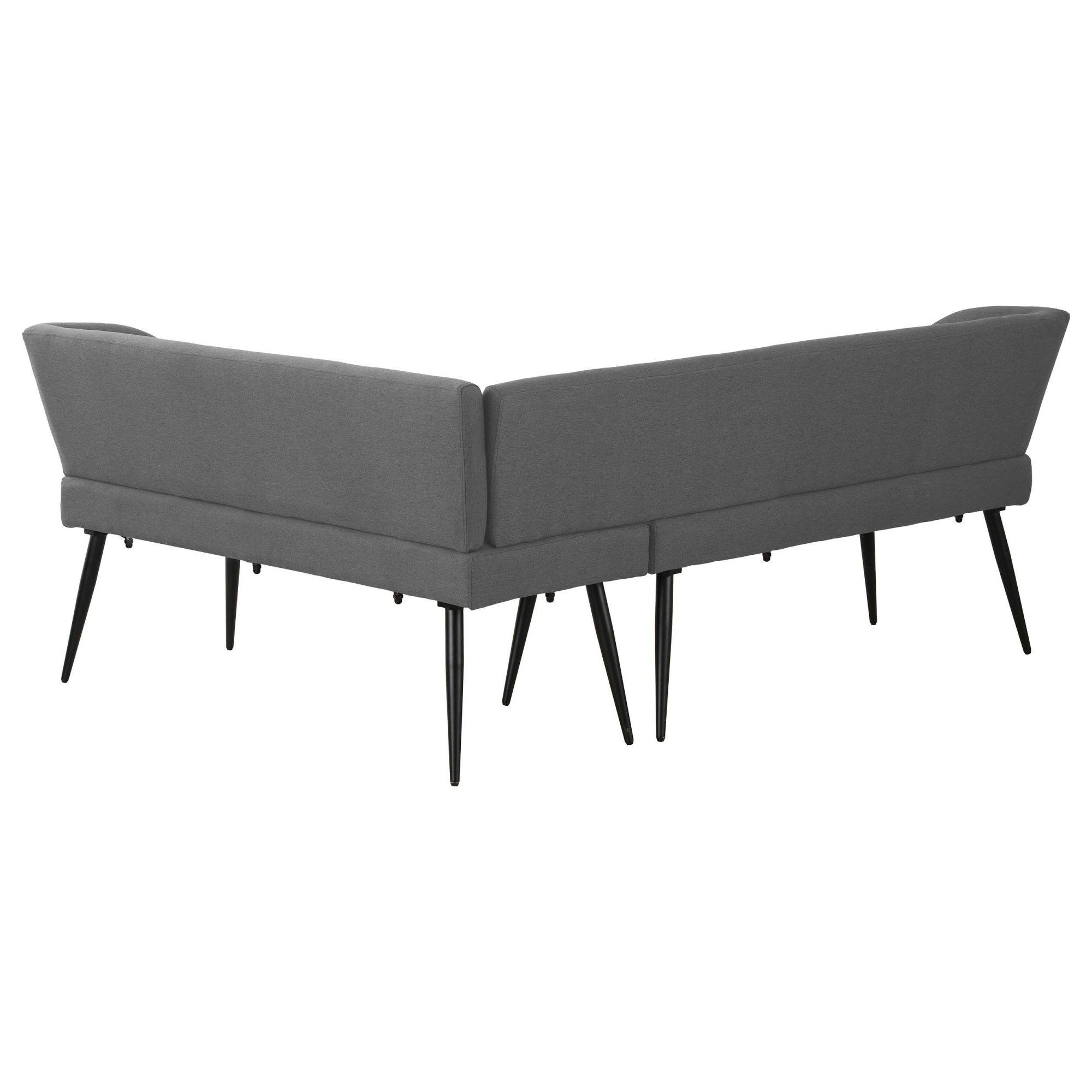 GOODproduct Banc d'angle »Lena« Assise avec ressorts ensachés, housse en tissu tissé facile d'entretien, largeur 192 cm
