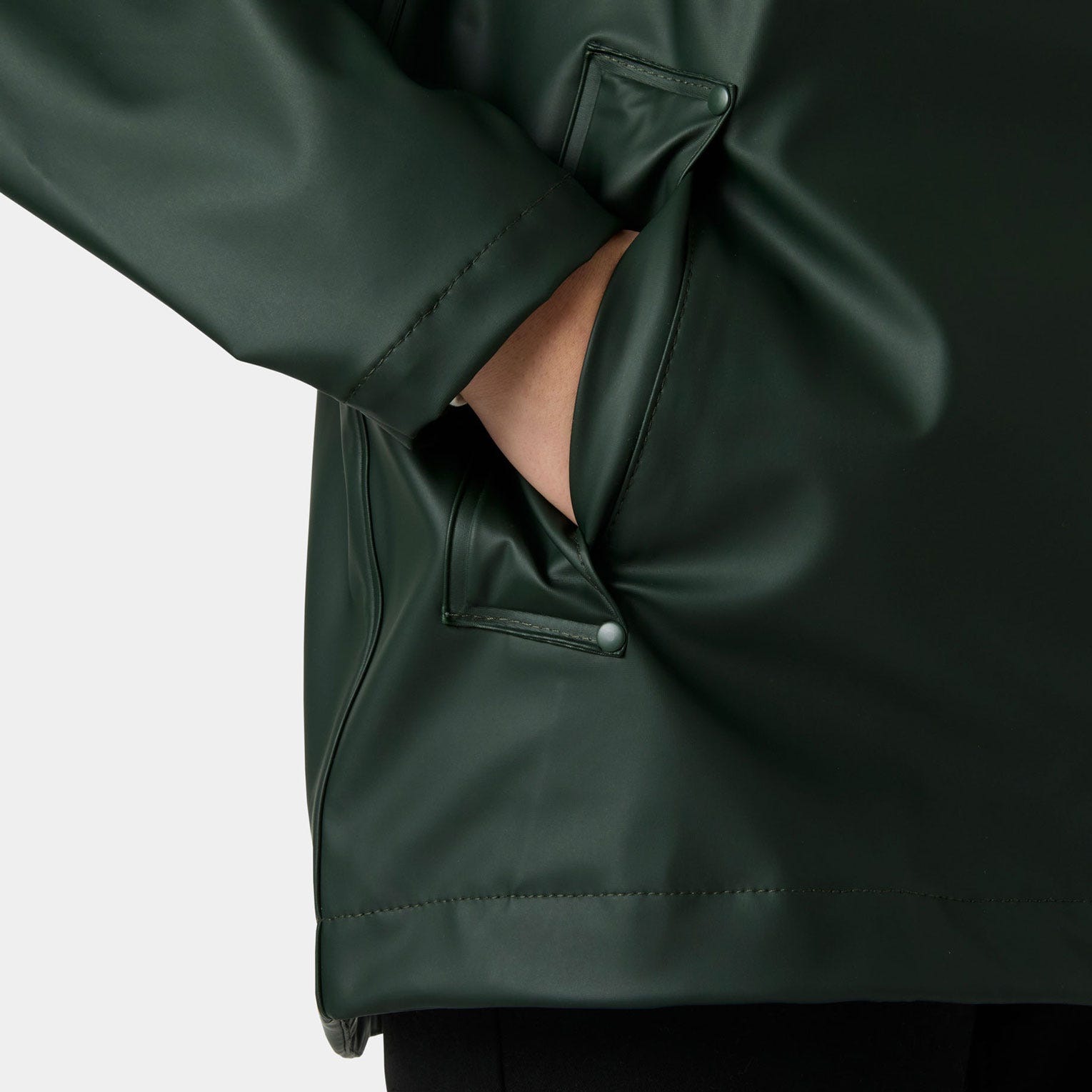 Helly Hansen Regenjacke »W MOSS JACKET« mit Kapuze sportlich, aus PU-Gewebe, wasserdicht, winddicht, mit Kapuze