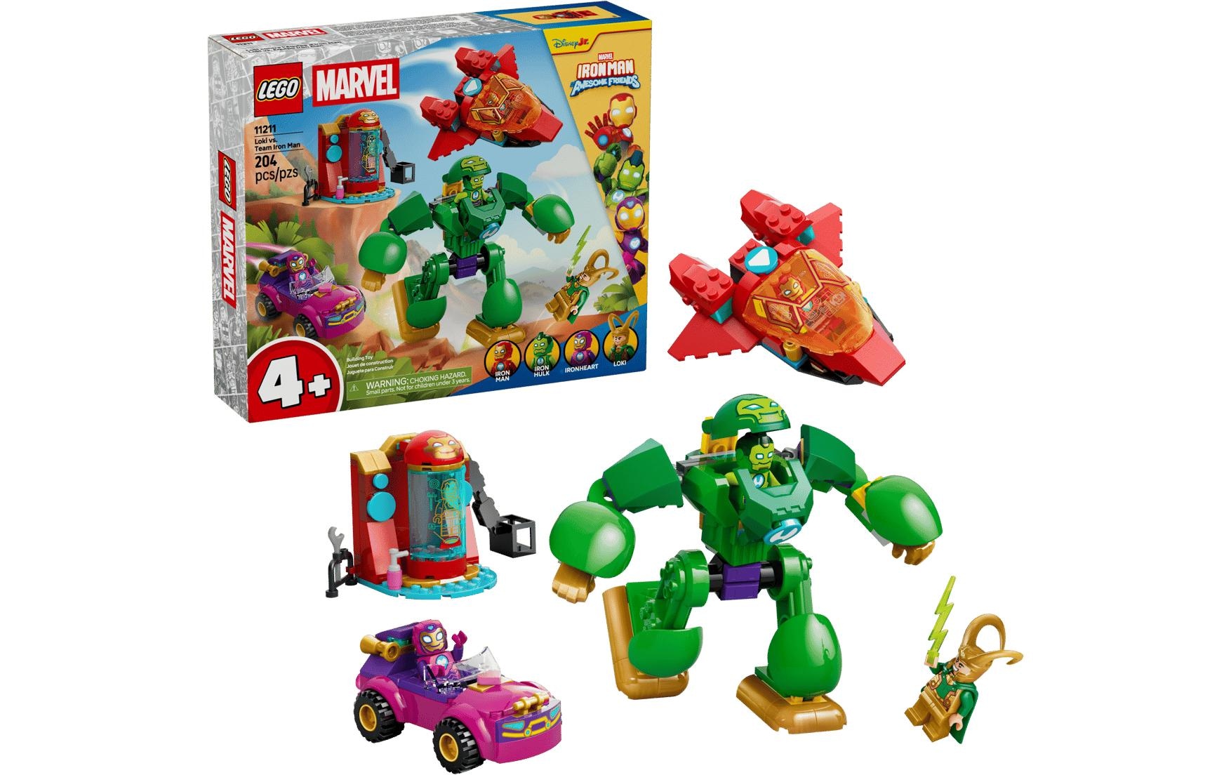 LEGO® Pions de construction »Loki vs. Team Iron Man (11211), LEGO Disney Junior Marvel« fabriqué en Europe