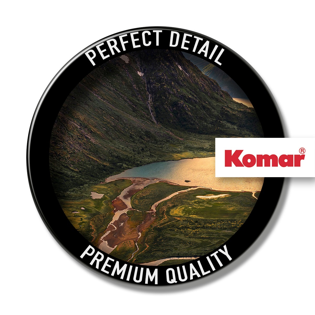 Komar Leinwandbild »Northern Light - Grösse 40 x 30 cm« Baum | Berge | Blätter | Foto | Jahreszeiten | Landschaft | Meer | Natur | Palmen | Strand Packung, 1 Stk. tlg. Keilrahmenbild mi Echtholzrahmen