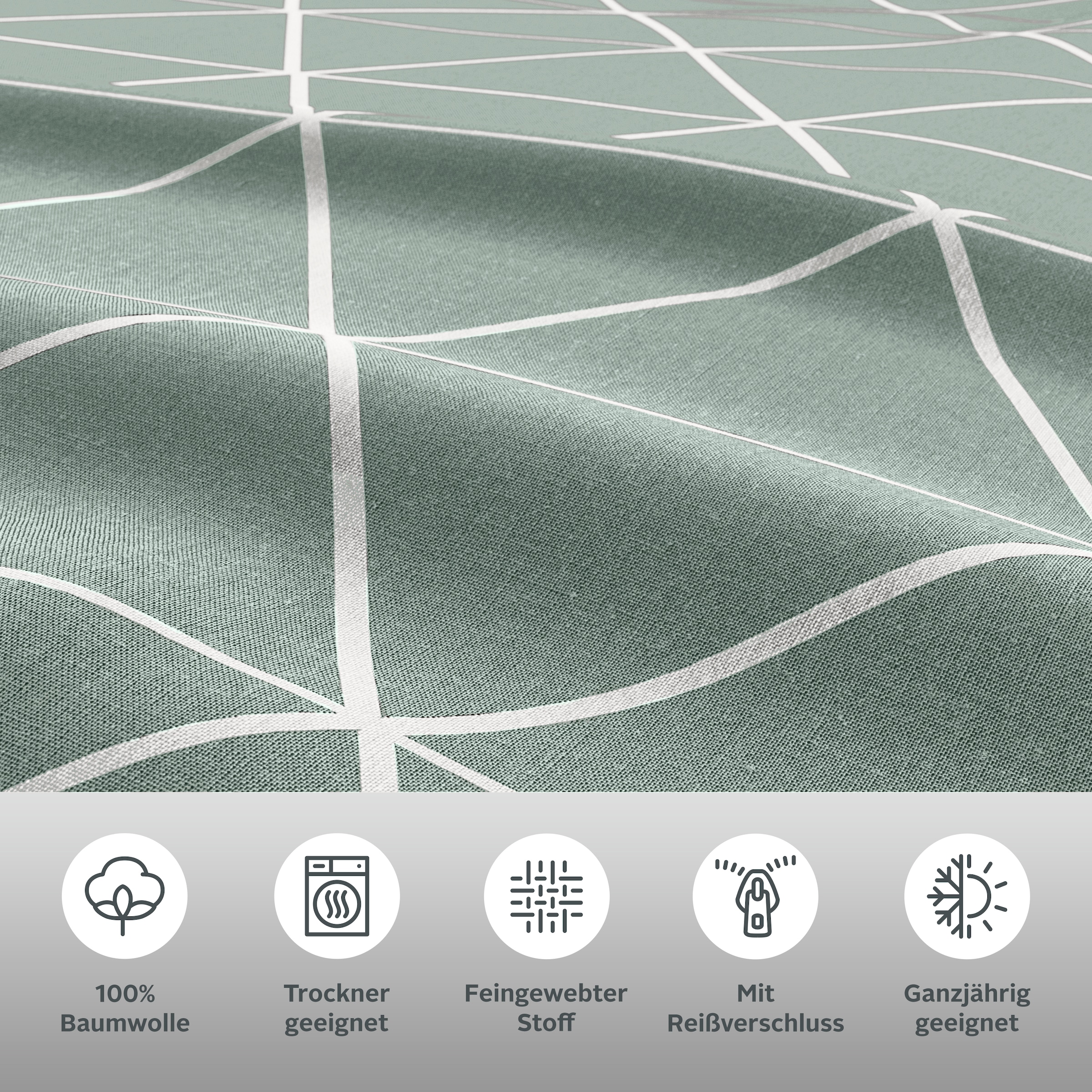 GOODproduct »Balsby« 2 Stk. in Gr. 135x200 oder 155x220 cm, 100% Baumwolle