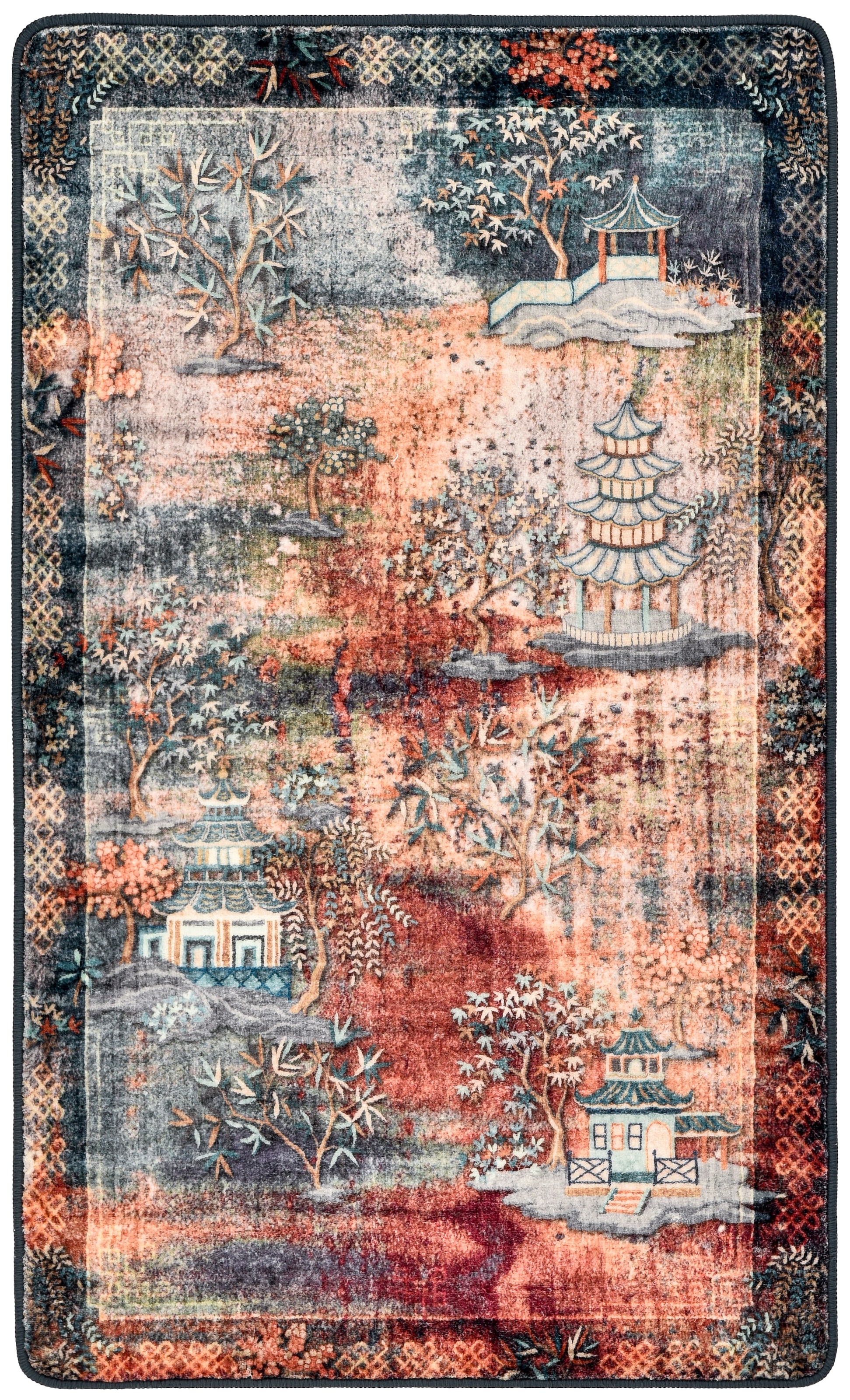Gino Falcone Tapis de bain »Aquata GF-163, Badvorleger, Badezimmer Teppich« Höhe 5 mm Badteppich, bedruckt, rechteckig