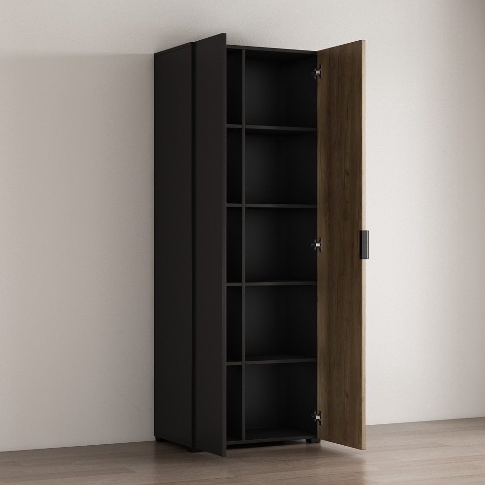 GOODproduct Armoire de classement »ASPEA-AS1T5F« Ensemble,  armoire polyvalente, design moderne avec effet panneau acoustique