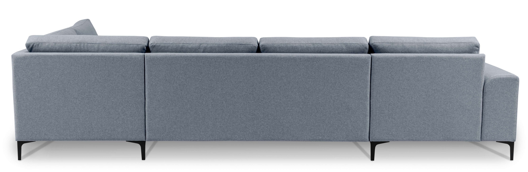 GOODproduct Wohnlandschaft »Henry, U-Form, Breite 363 cm« mit Metallbeinen, Wellenunterfederung, wasserabweisender Stoff