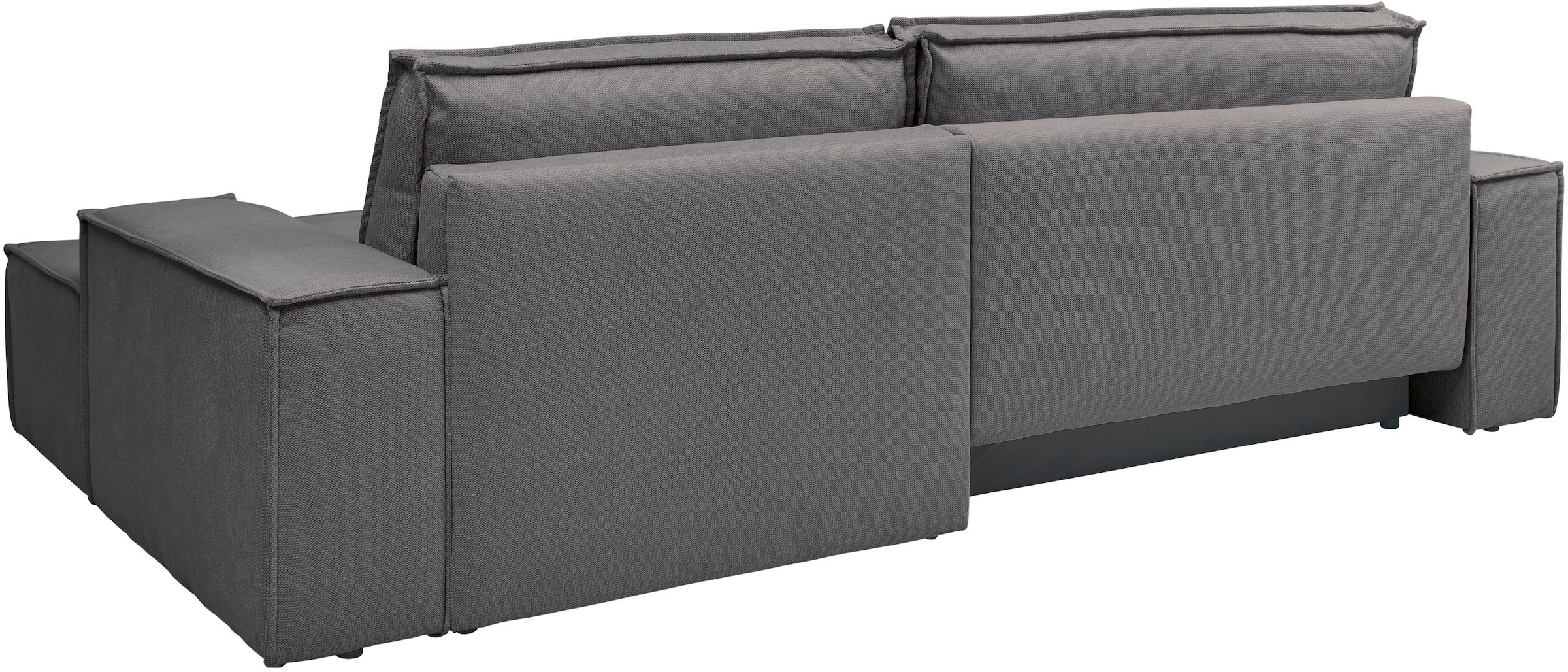 GOODproduct Ecksofa »FINNLEY, L-Form 257 cm, Schlafsofa« mit Bettkasten, in Bouclé, Struktur fein und Mega Cord