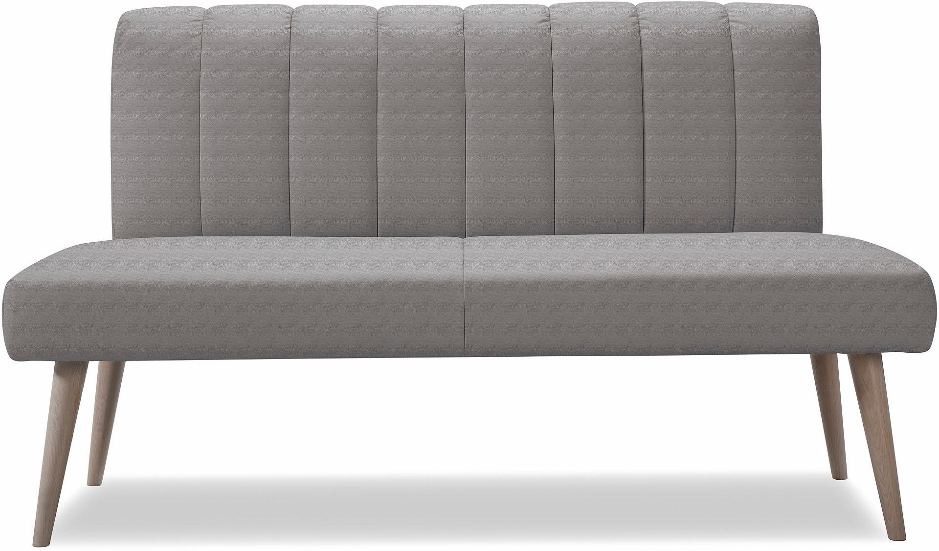 exxpo - sofa fashion Banc »Costa, moderne Rückensteppung, bequem und elegant, hoher Holzfuss« hochwertige Detailverarbeitung, Frei im Raum stellbar