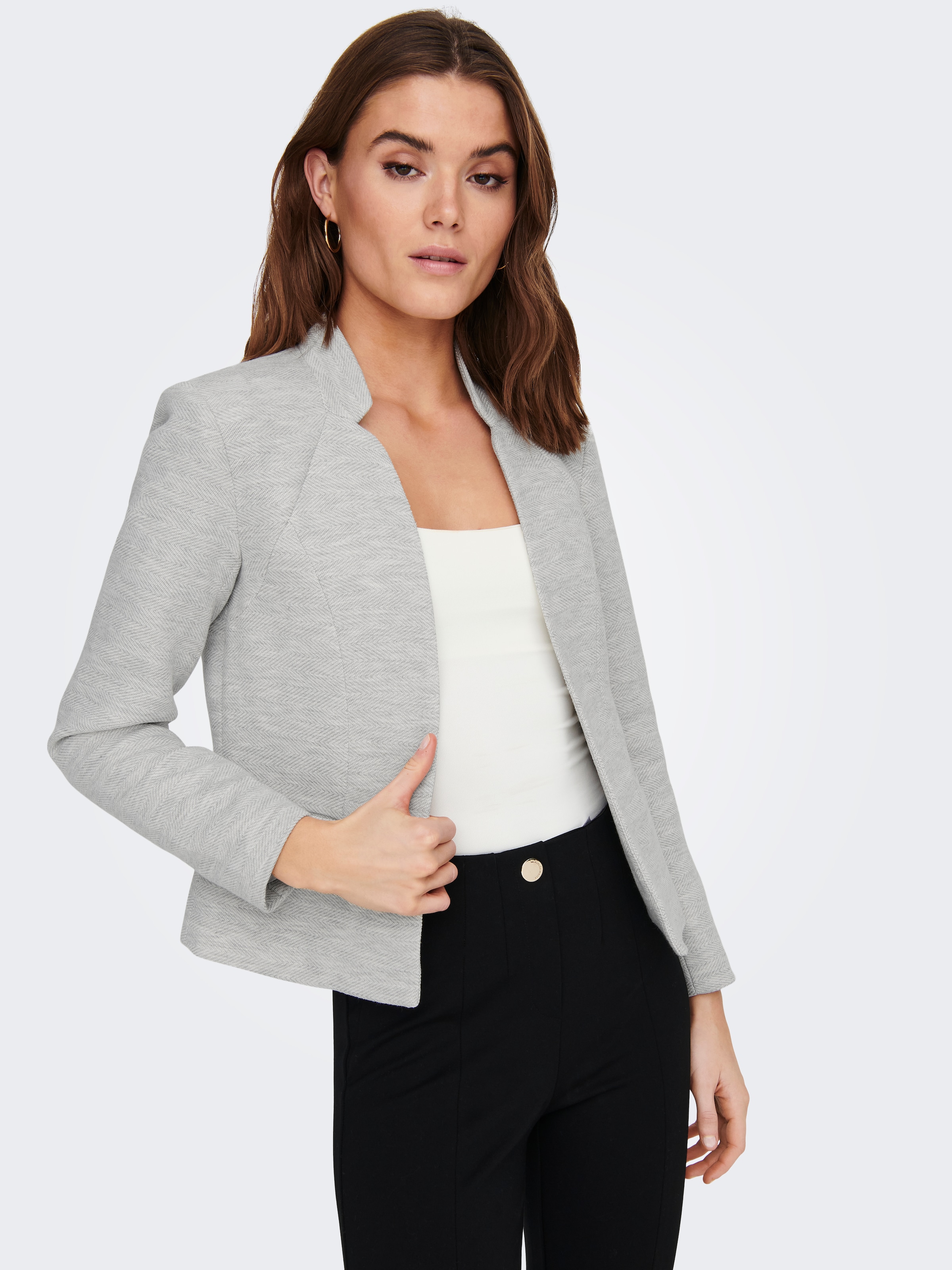 ONLY Blazer court »ONLADDY-LINEA L/S SHORT BLAZER CC TLR« mélange de matériaux, coupe régulière