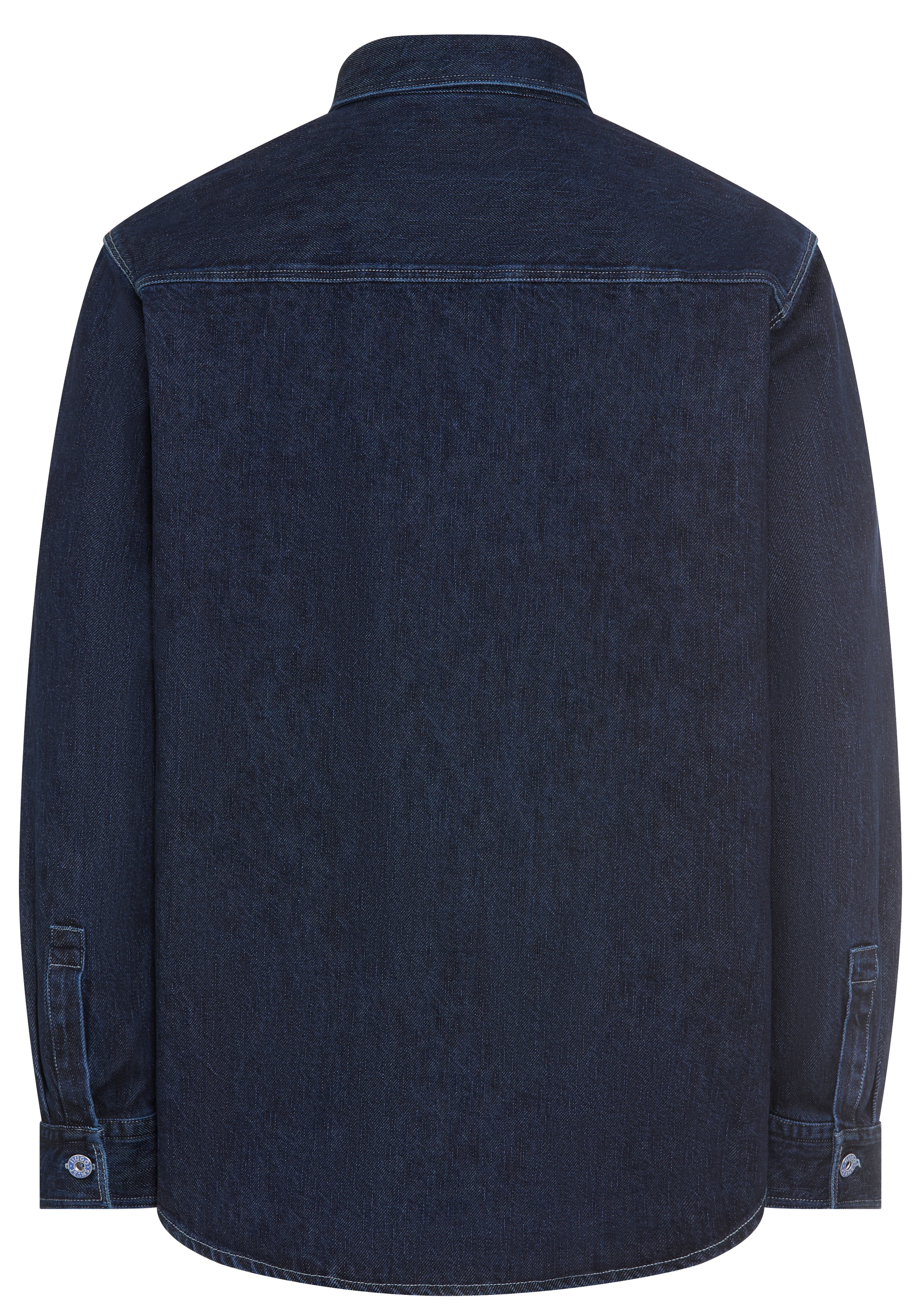 HUGO Blue Chemise en jean Oversized-Fit, Denim-Qualität, Logo-Stickerei