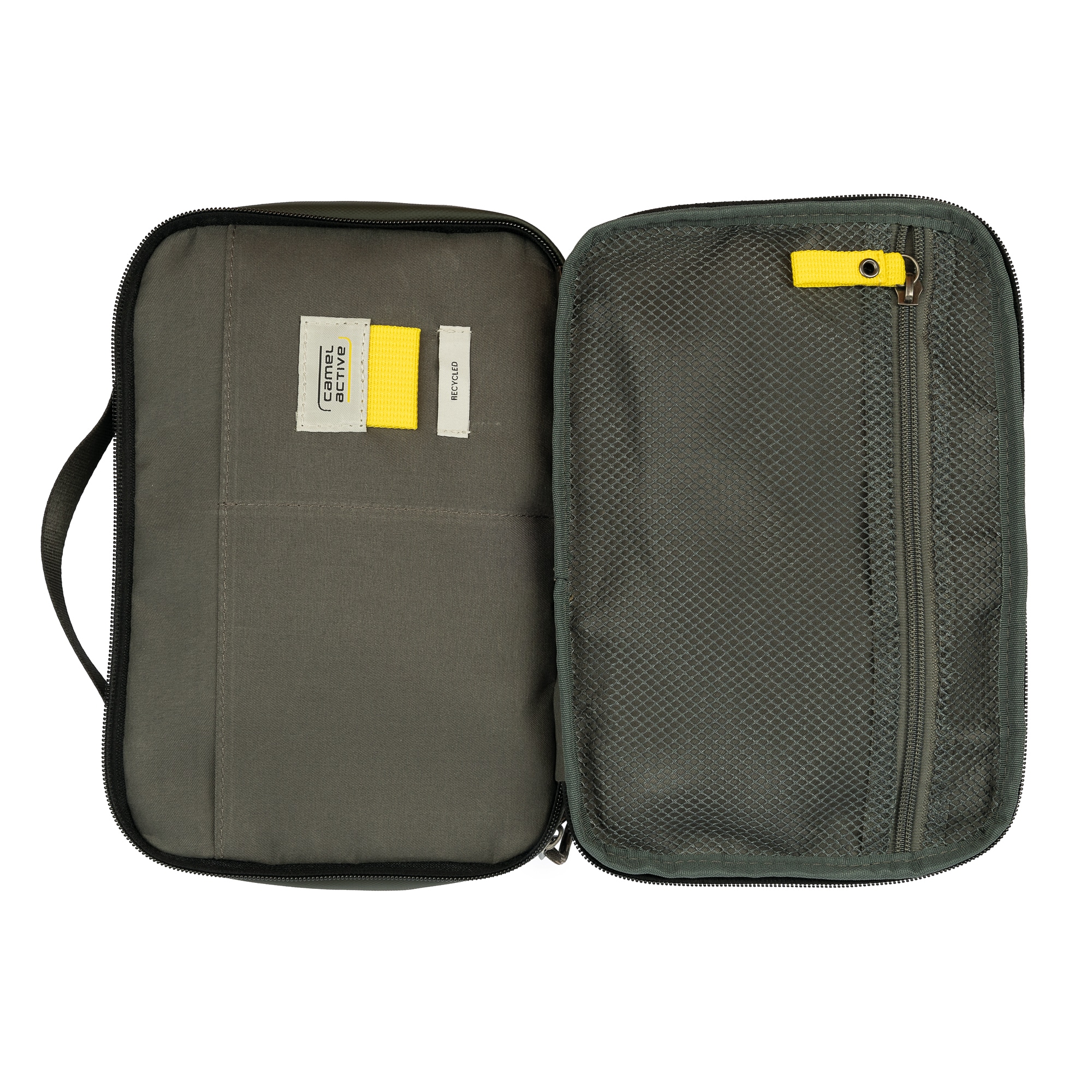 camel active Nécessaire de toilette »Explore« Trousse de toilette unisexe avec fermetures éclair réfléchissantes