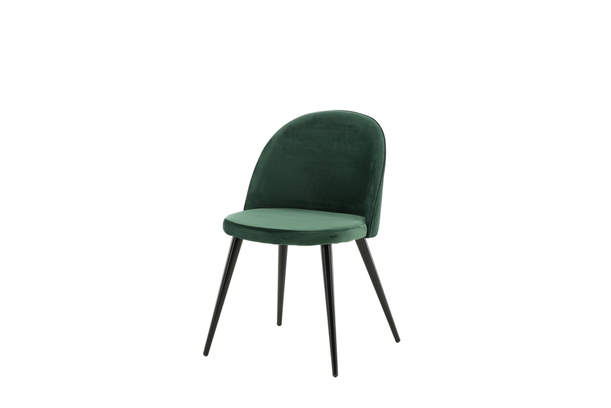 Venture Home Chaise de salle à manger »Velvet, 2er-Set Esszimmerstühle mit Samtbezug, 150 kg belastbar« () 2 cuischaise rembourrée, revêtement doux, pieds en métal, arrondi