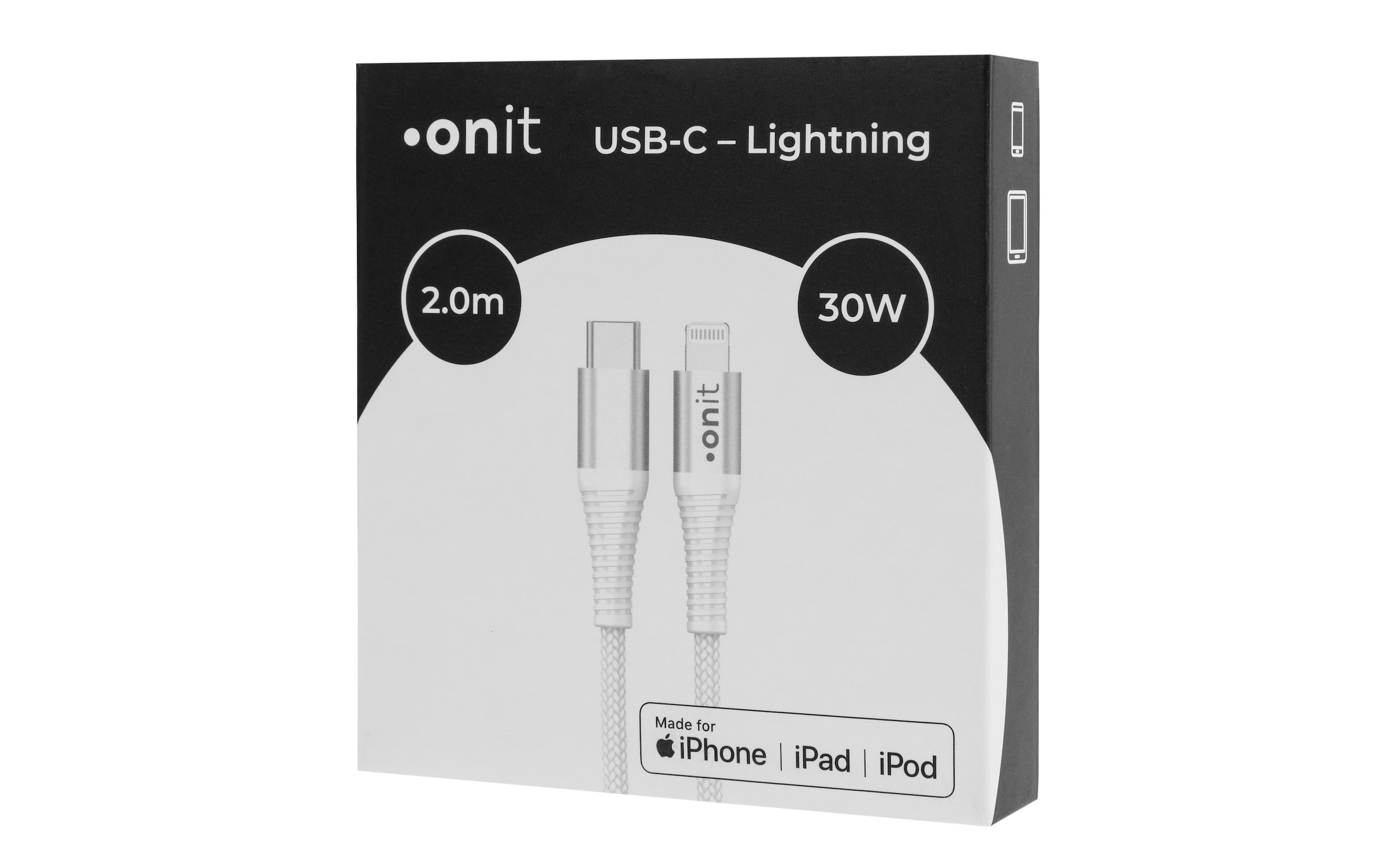 onit USB-Kabel »2.0-Kabel MFi USB C - Light« 200 cm