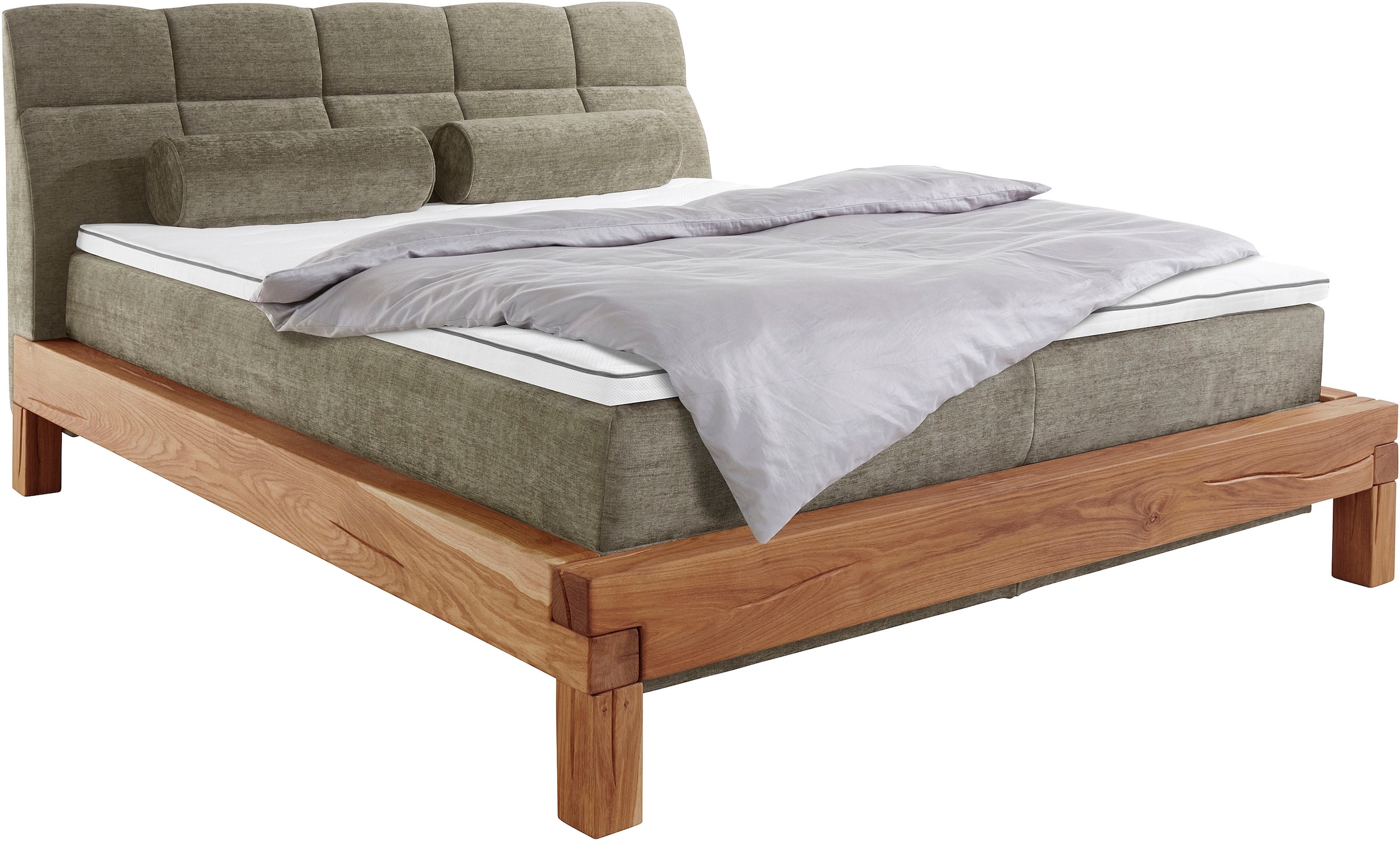 Home affaire Boxspringbett »Villads« Liegefläche: 180/200 cm, Inside-Boxspring-Unterbau, recycelte Stoffe