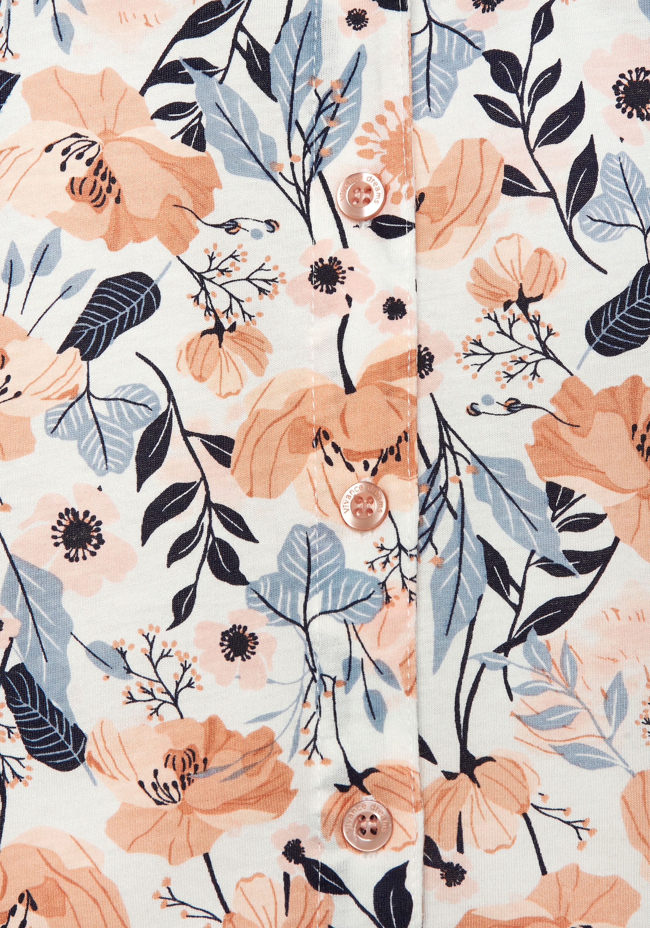 Vivance Dreams Nachthemd Brusttasche mit aufgesetzter Brusttasche