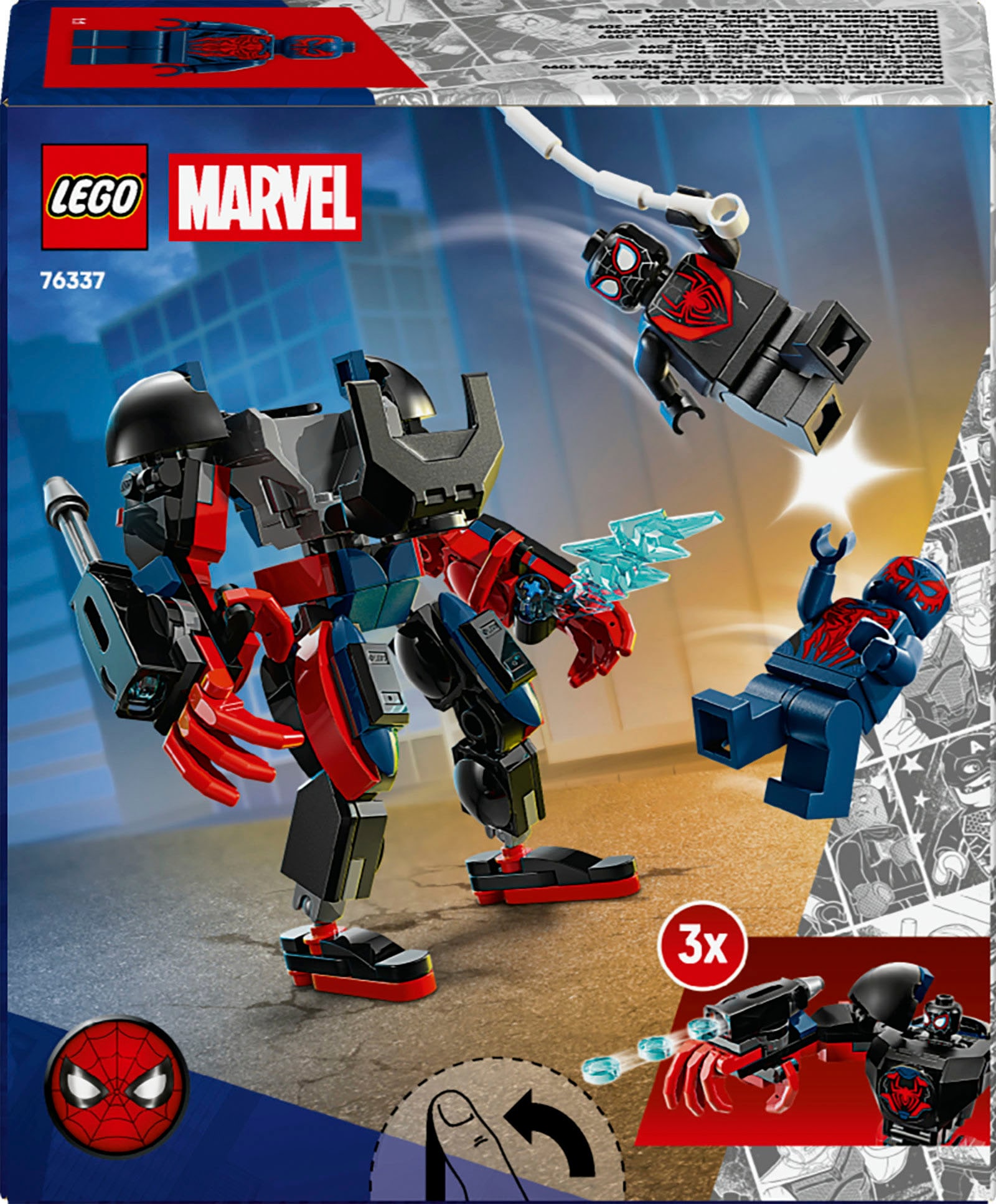 LEGO® Pions de construction »Miles Morales Mech vs. Spider-Man 2099 (76337), LEGO Super Heroes«