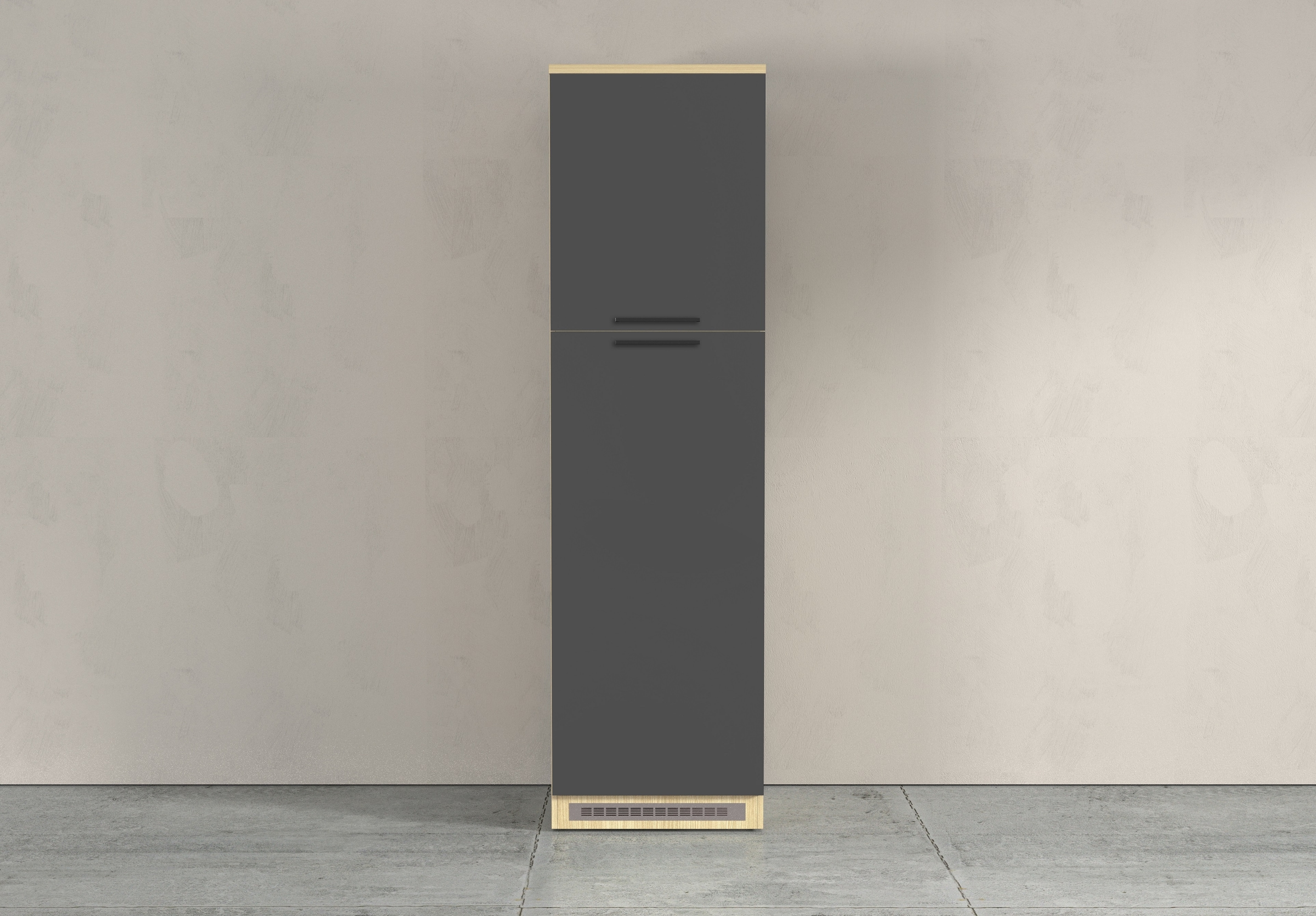 KOCHSTATION Armoire réfrigérée encastrable »Luna, Kühlschrank-Umbau, Einbauschrank für Kühlschrank, Made in Italy« B/T/H: 60×60×214,5 cm, für zwei Kühlschrankhöhen vorbereitet