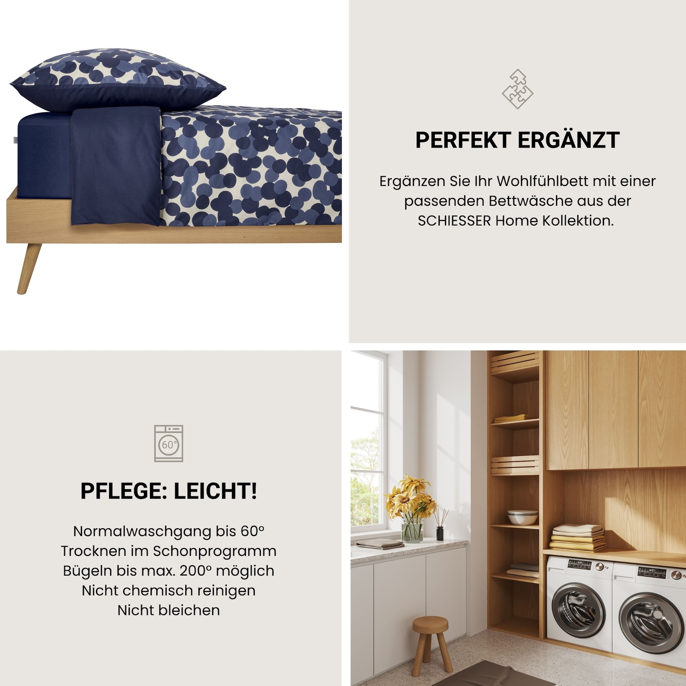 Schiesser Spannbettlaken »Elli aus weicher Baumwolle mit Elasthananteil für flexiblen Sitz« für hohe Matratzen und Boxspringbetten, OEKO-TEX® MADE IN GREEN