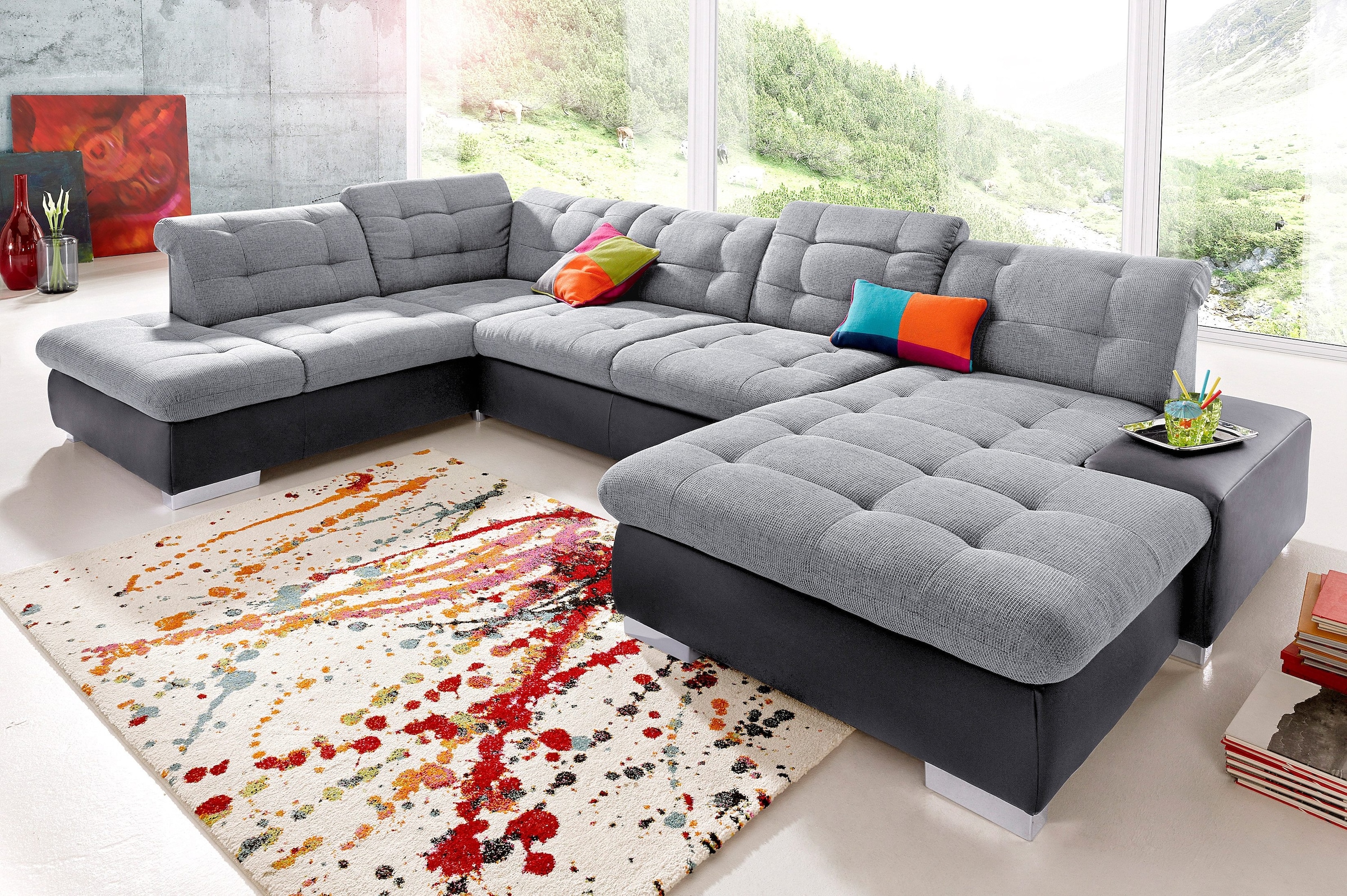 sit&more Wohnlandschaft »Palomino U-Form« wahlweise in XL oder XXL