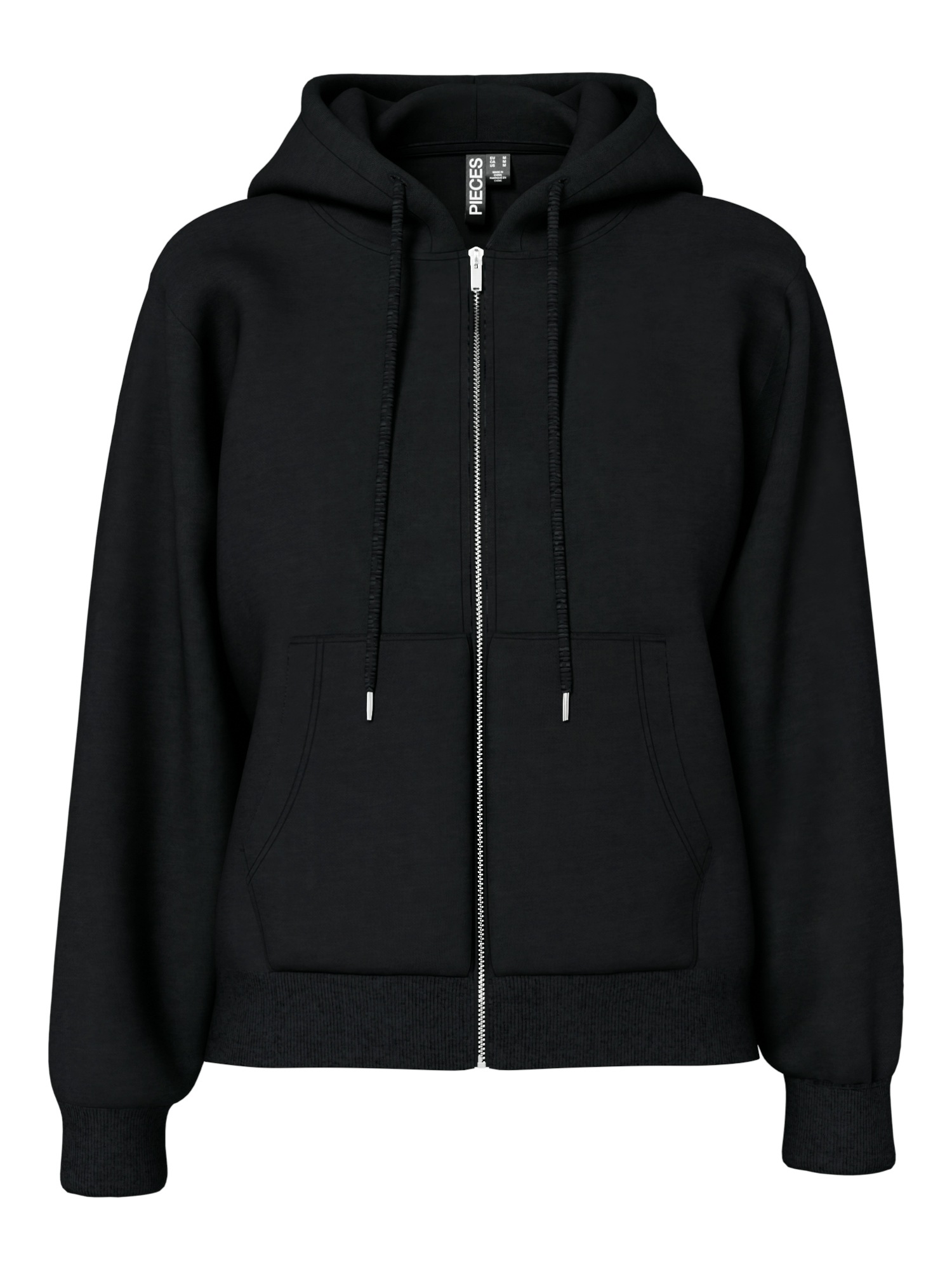 pieces Kapuzensweatshirt »PCCHILLI LS ZIP HOODIE NOOS BC«, Baumwollmischung, regular fit
