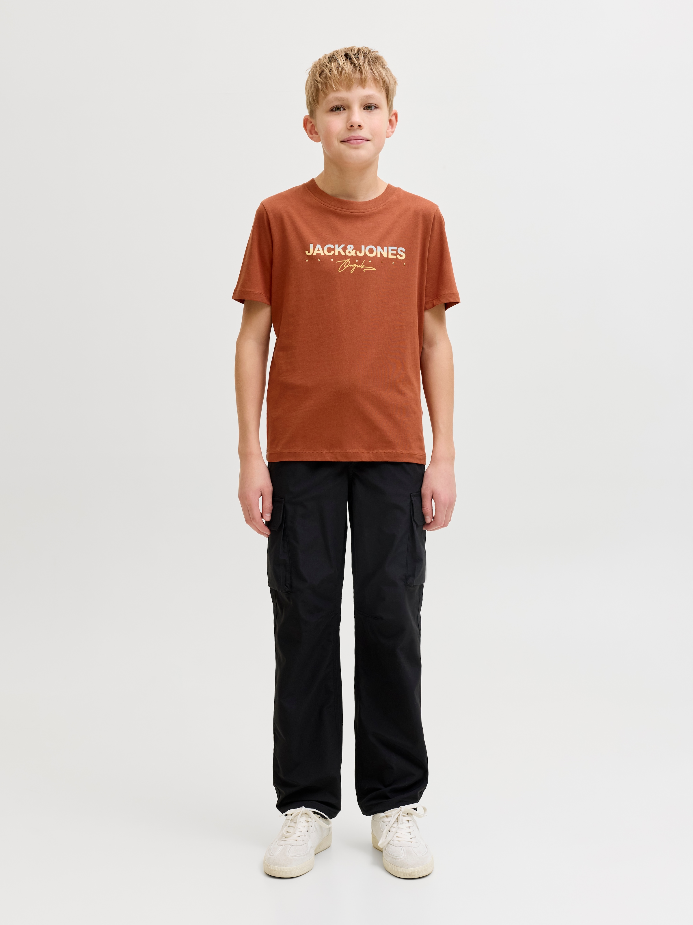 Jack & Jones Junior T-shirt »JORCANGGU mit Druck und angenehmem Tragegefühl« imprimé, tendance, coupe régulière, jersey simple, col rond