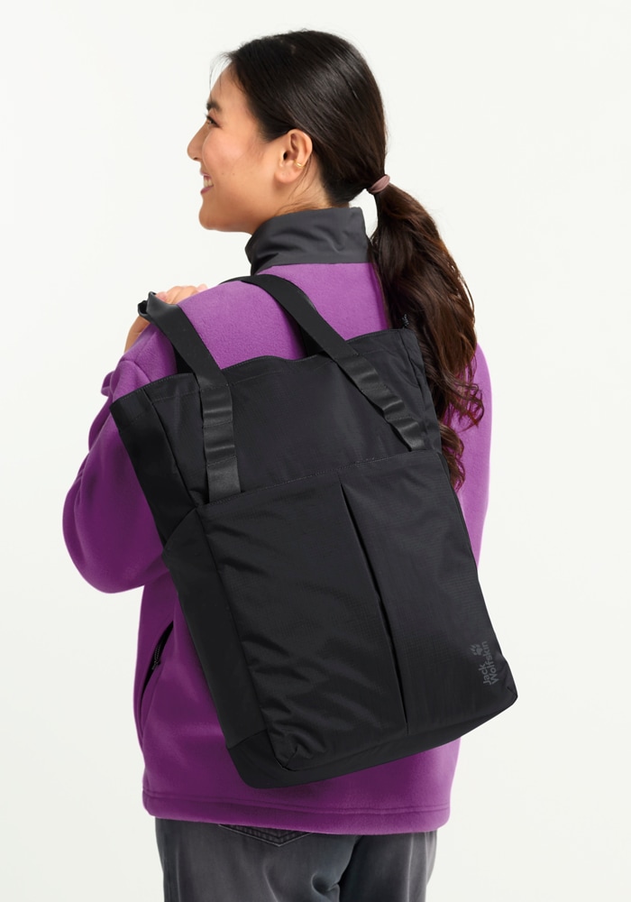 Jack Wolfskin Schultertasche »ZOYA 2IN1 TOTE« als Schultertasche tragbar, Obermaterial aus Polyamid