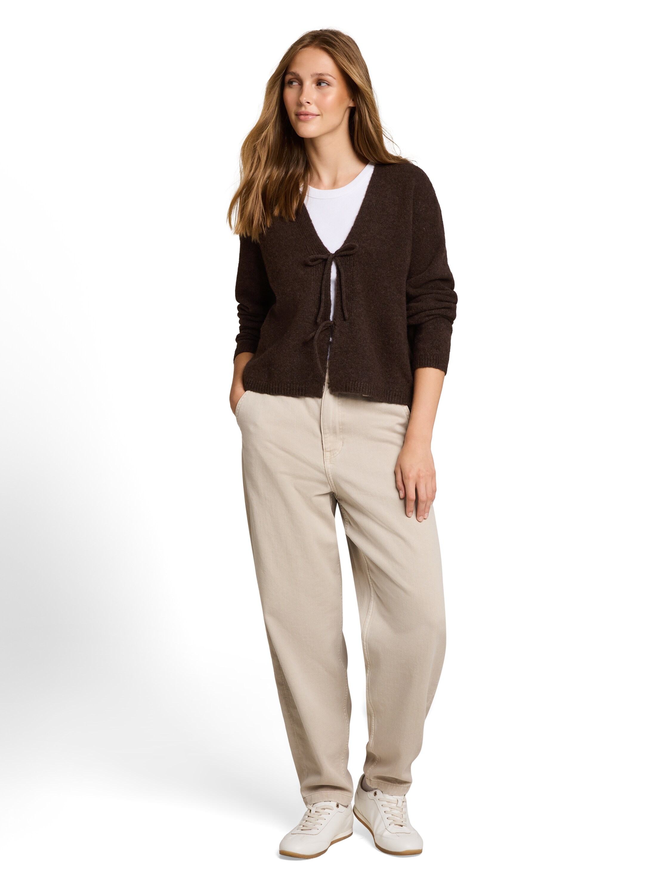 TOM TAILOR Denim Cardigan mit Schleifen