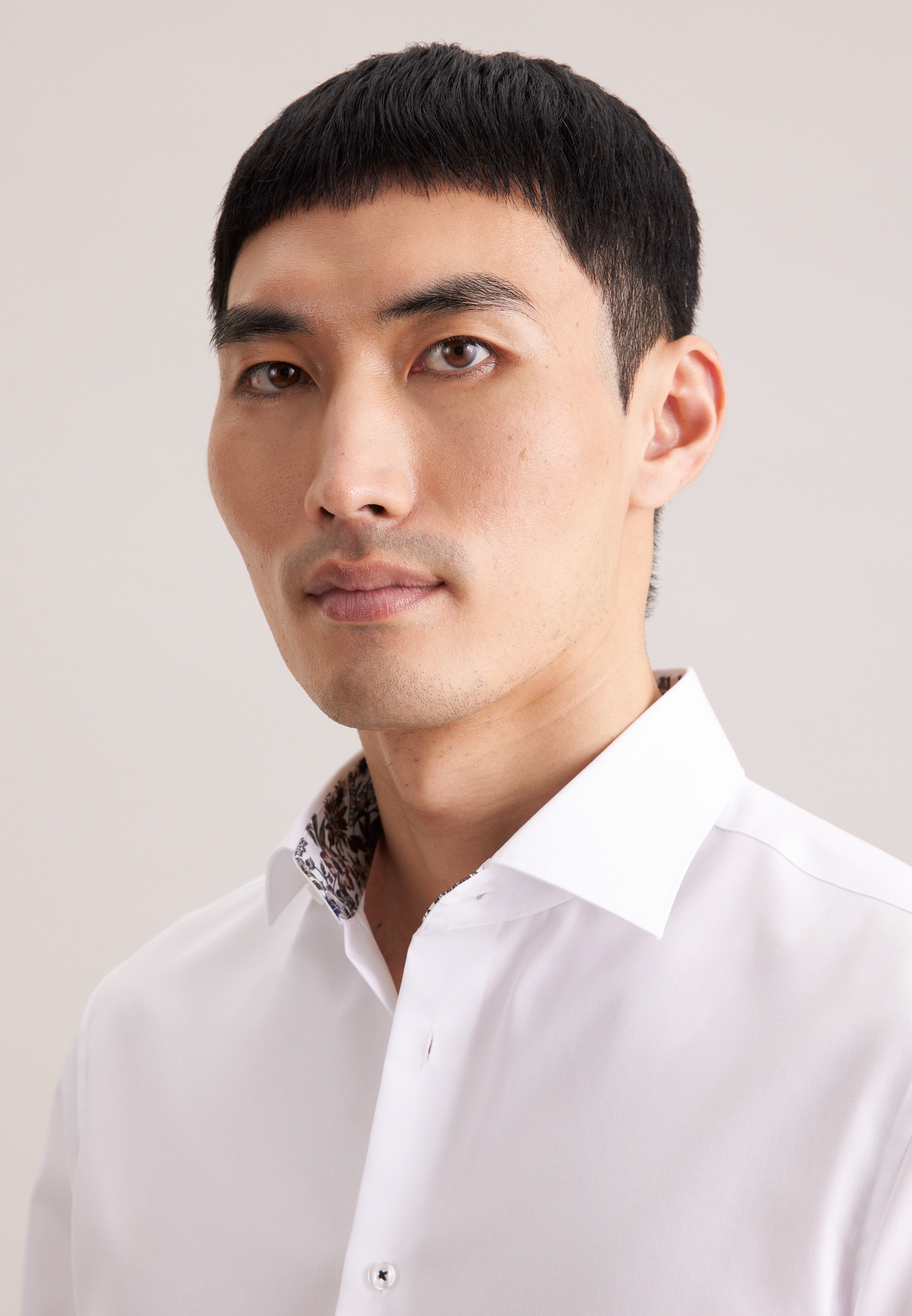 seidensticker Chemise d'affaires »Schwarze Rose« Slim 1/1 Kentkragen Uni