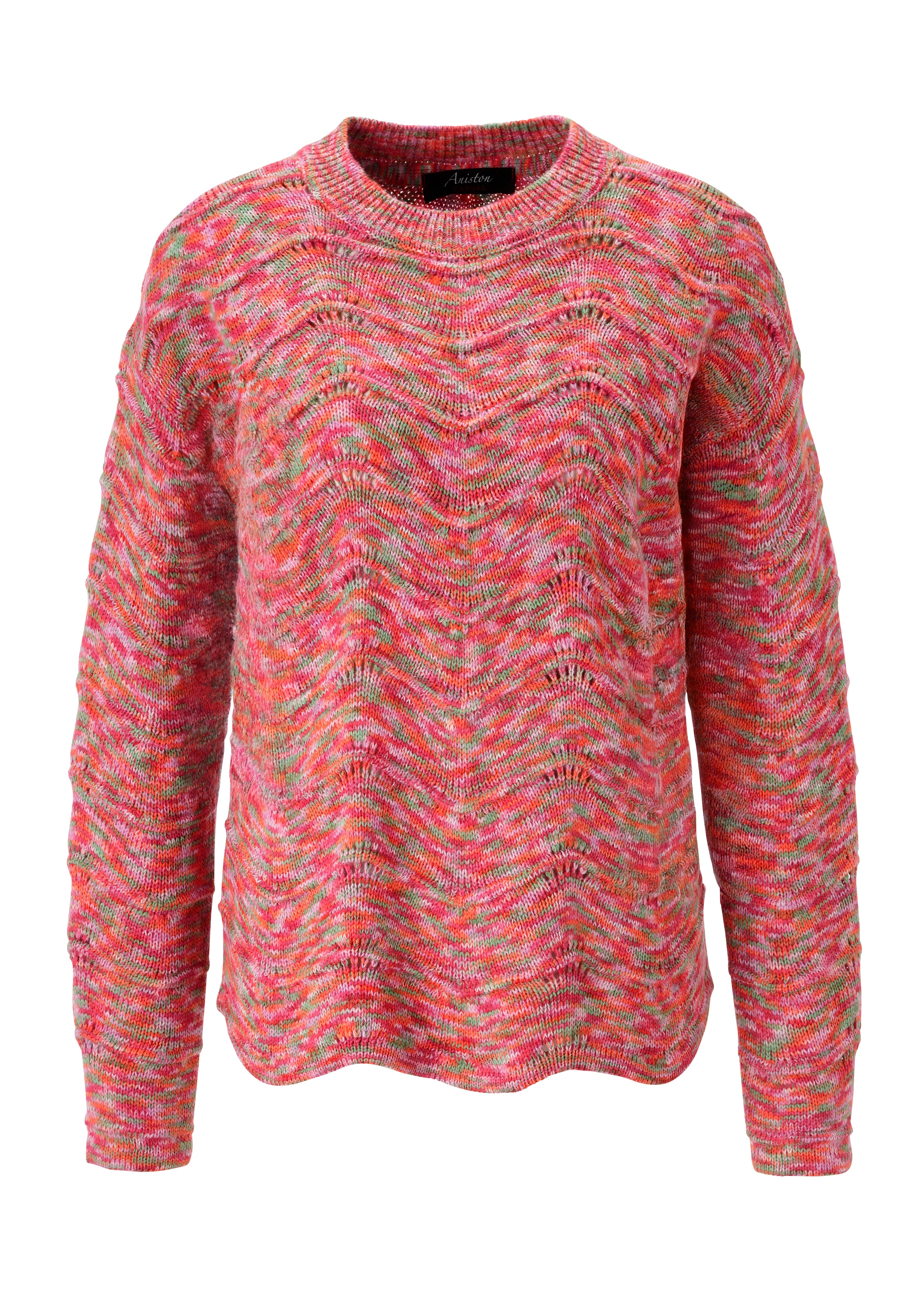 Aniston CASUAL Strickpullover aus buntem Space-Garn - jedes Teil ein Unikat - NEUE KOLLEKTION