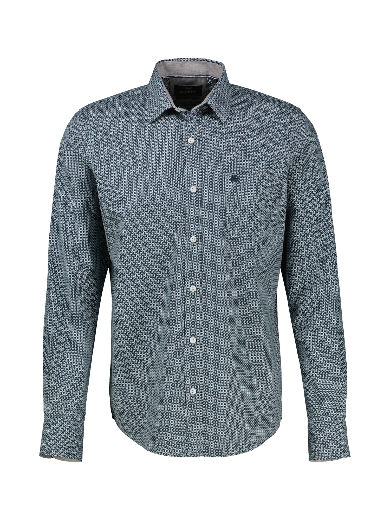 LERROS Chemise à manches longues »Langarmhemd mit Kentkragen aus 100% Baumwolle«