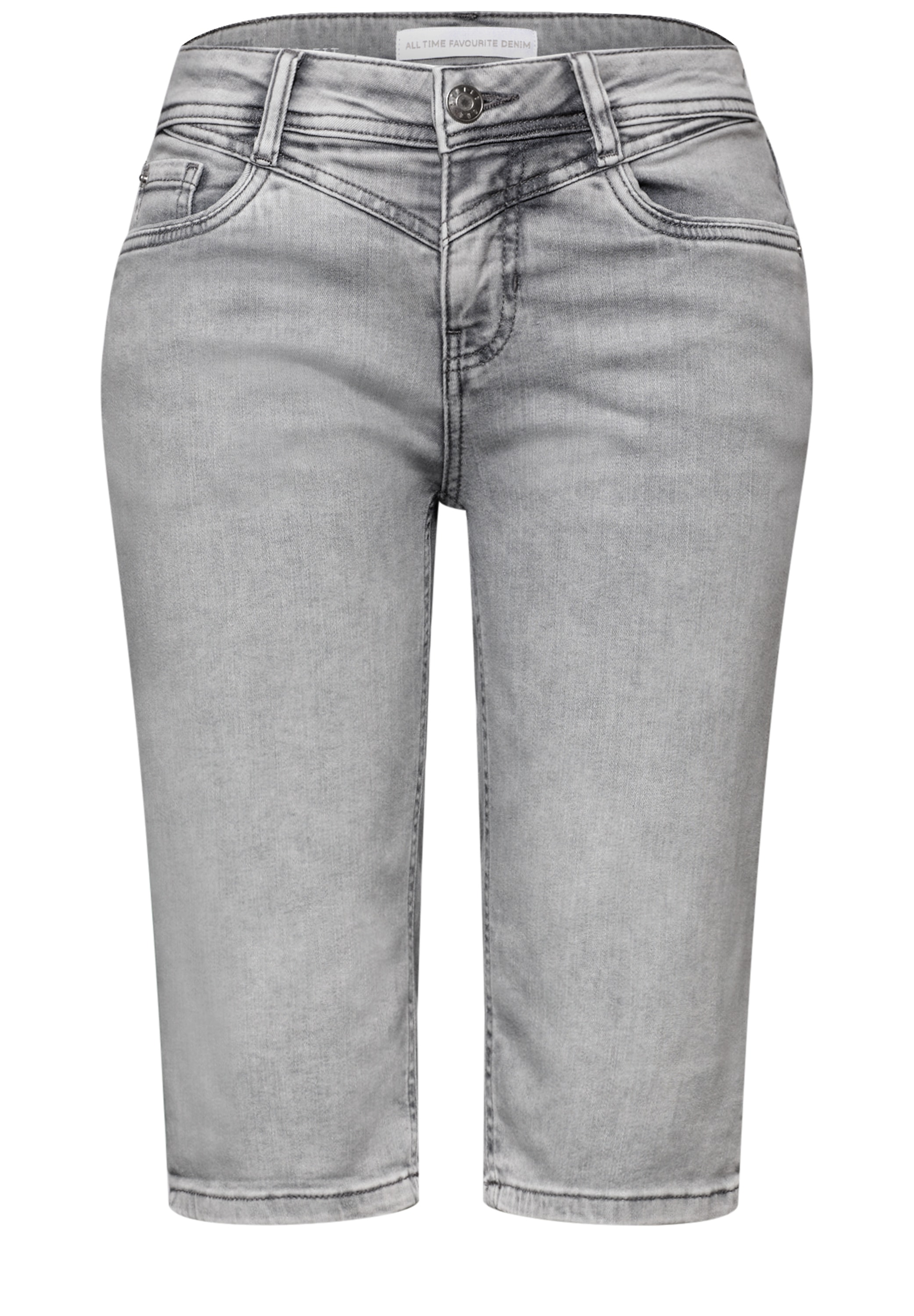 STREET ONE Bermuda »Style Jane«  Bermuda jean slim avec revers