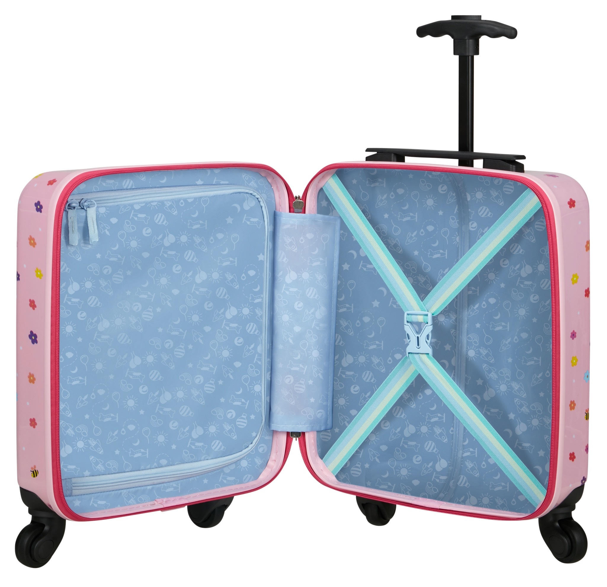 Samsonite Kinderkoffer »DAYDREAM DISNEY, Minnie Flower Power« 24 l 4 Rollen aus Polycarbonat, mit Tragegriff oben
