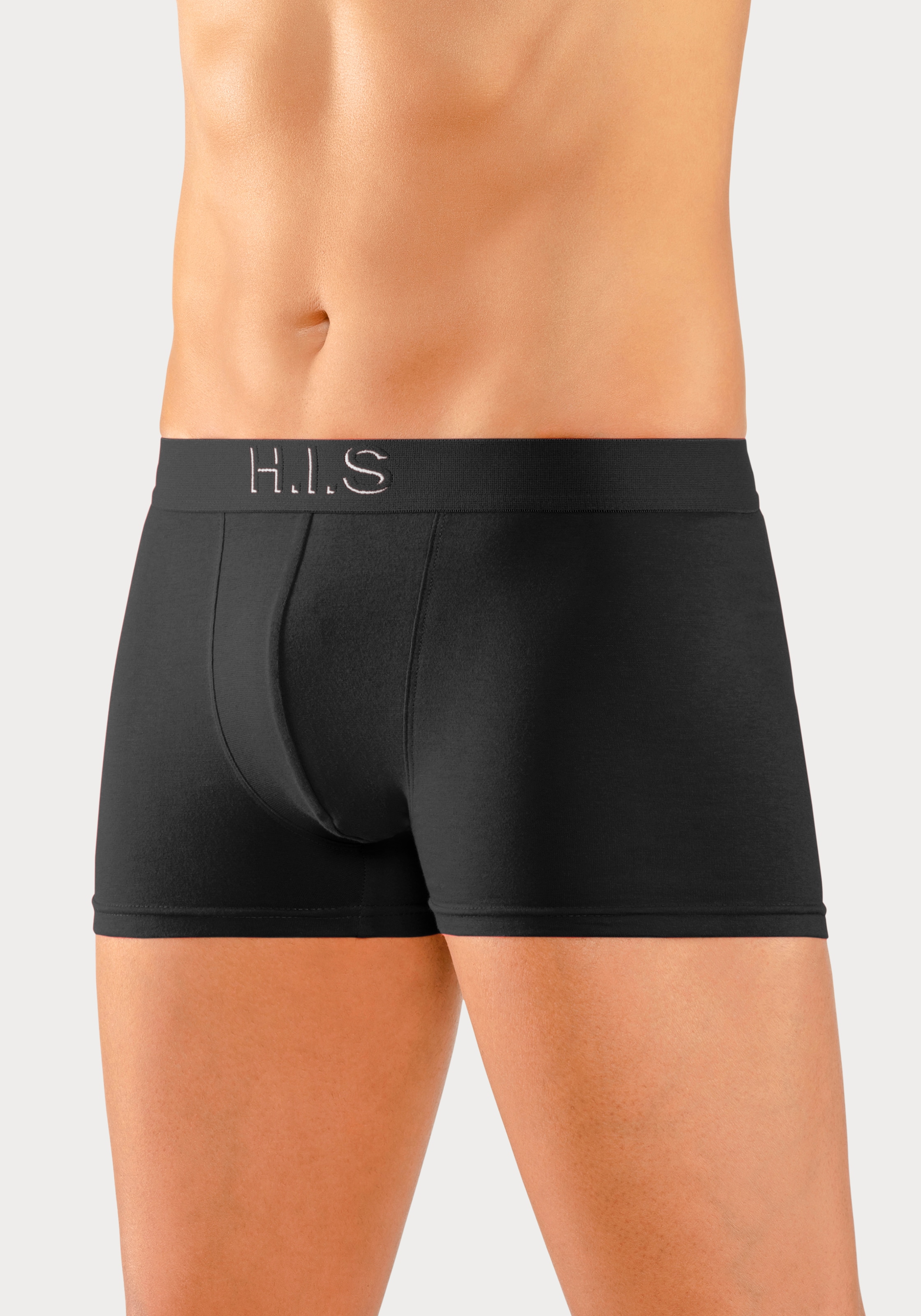 H.I.S Boxer »Boxershorts für Herren«, 5 cuis Logo Webbund mit 3D Effekt