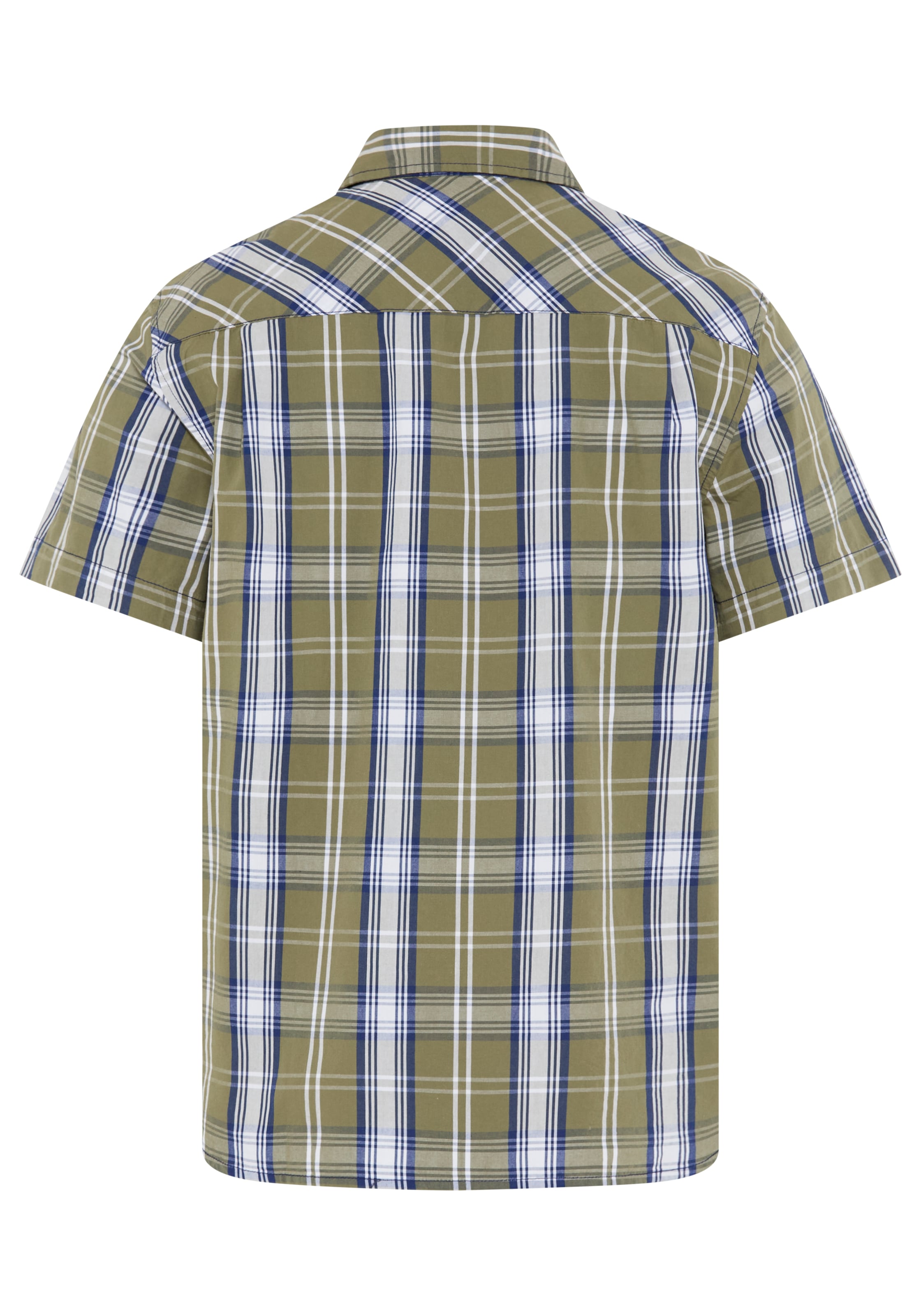 Man's World Chemise à carreaux Kurzarm, für Casualmode, Basic, Frühling und Sommer, aus Baumwolle