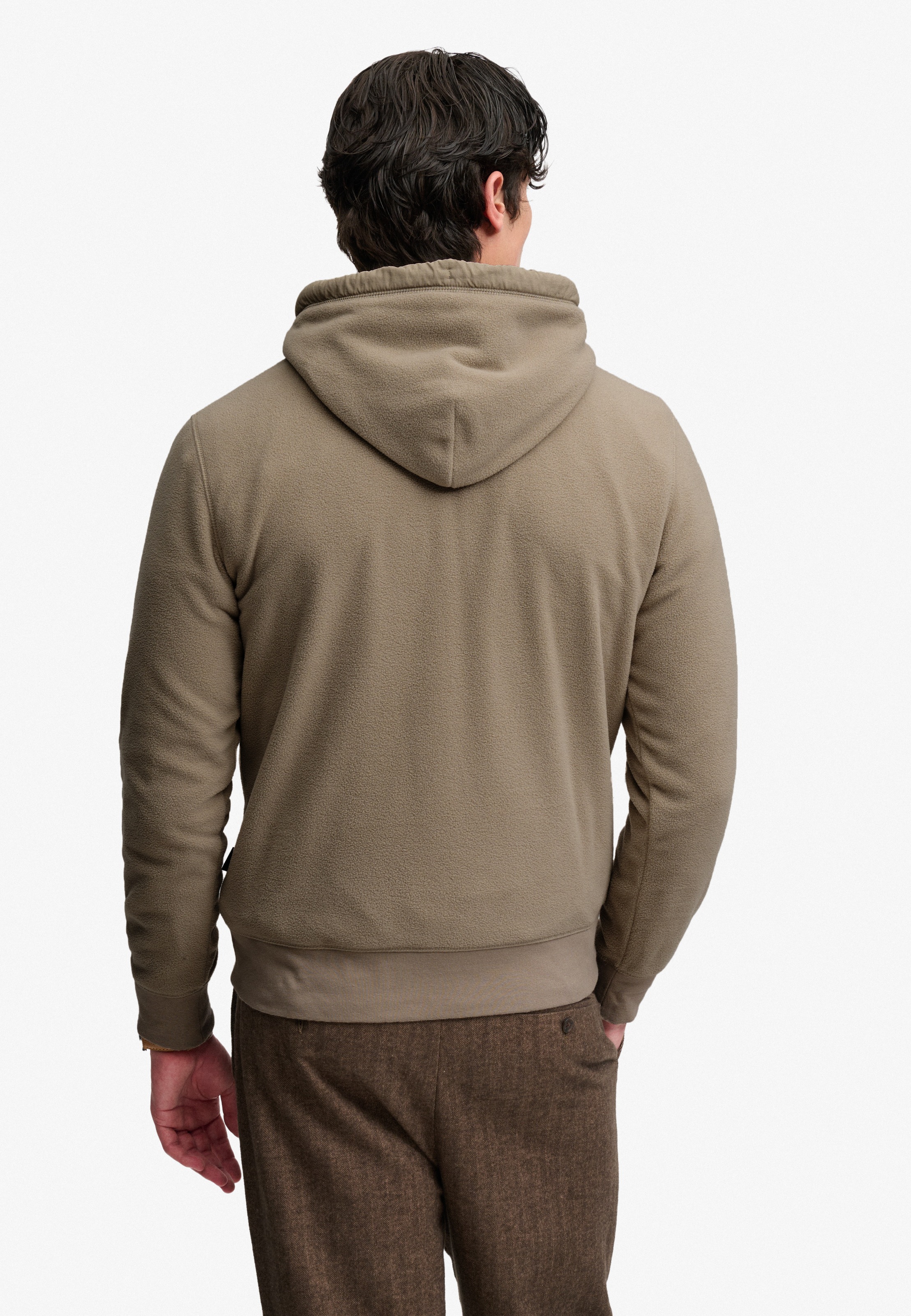 Superdry Kapuzensweatshirt »MICRO LOGO FLEECE HOOD«, Kunstfaser, loose fit
