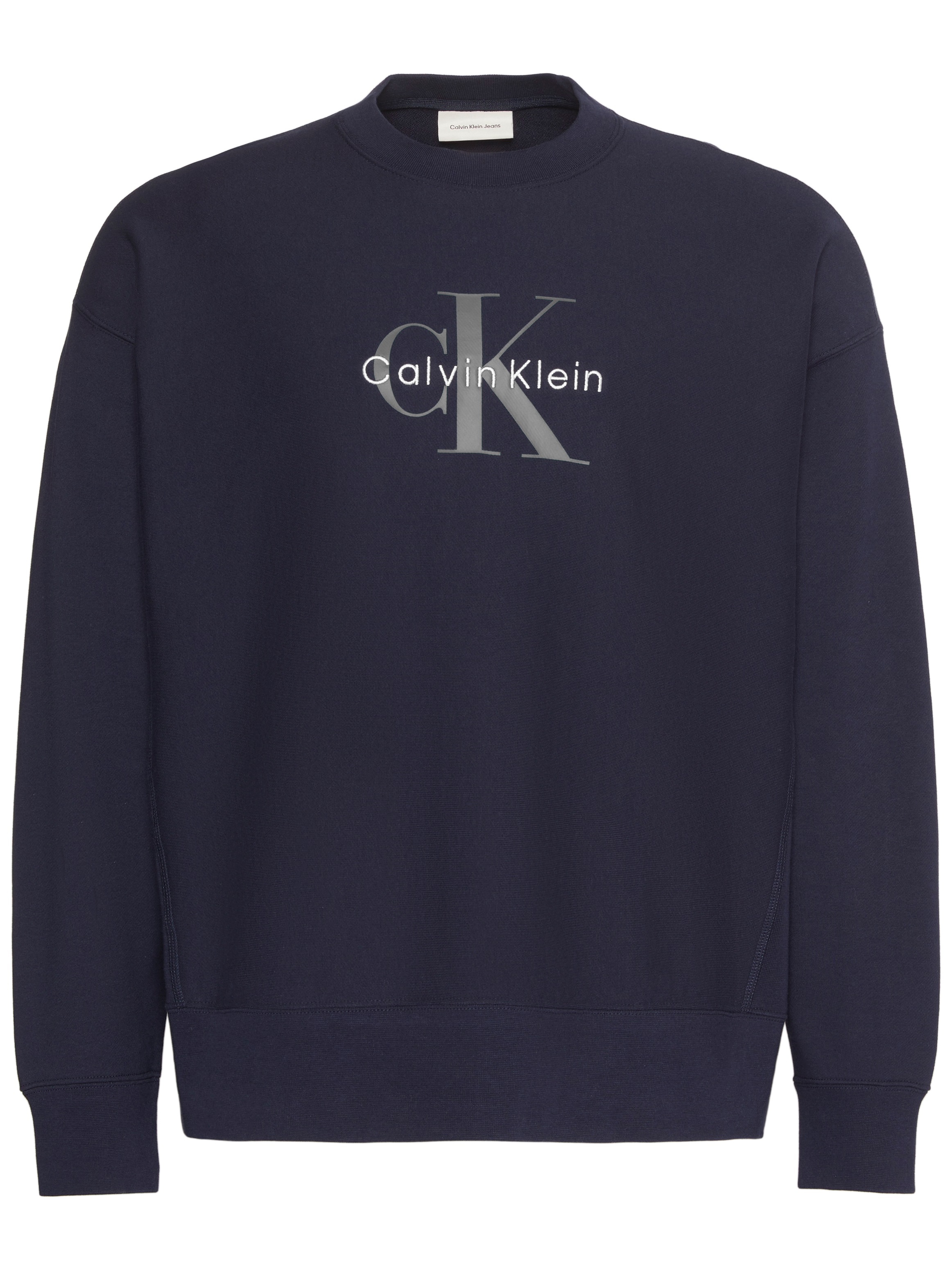 Calvin Klein Jeans Sweatshirt »LS EU 350TERRY MONOLOGO CN SWTSH«, Rundhalsausschnitt, regular fit
