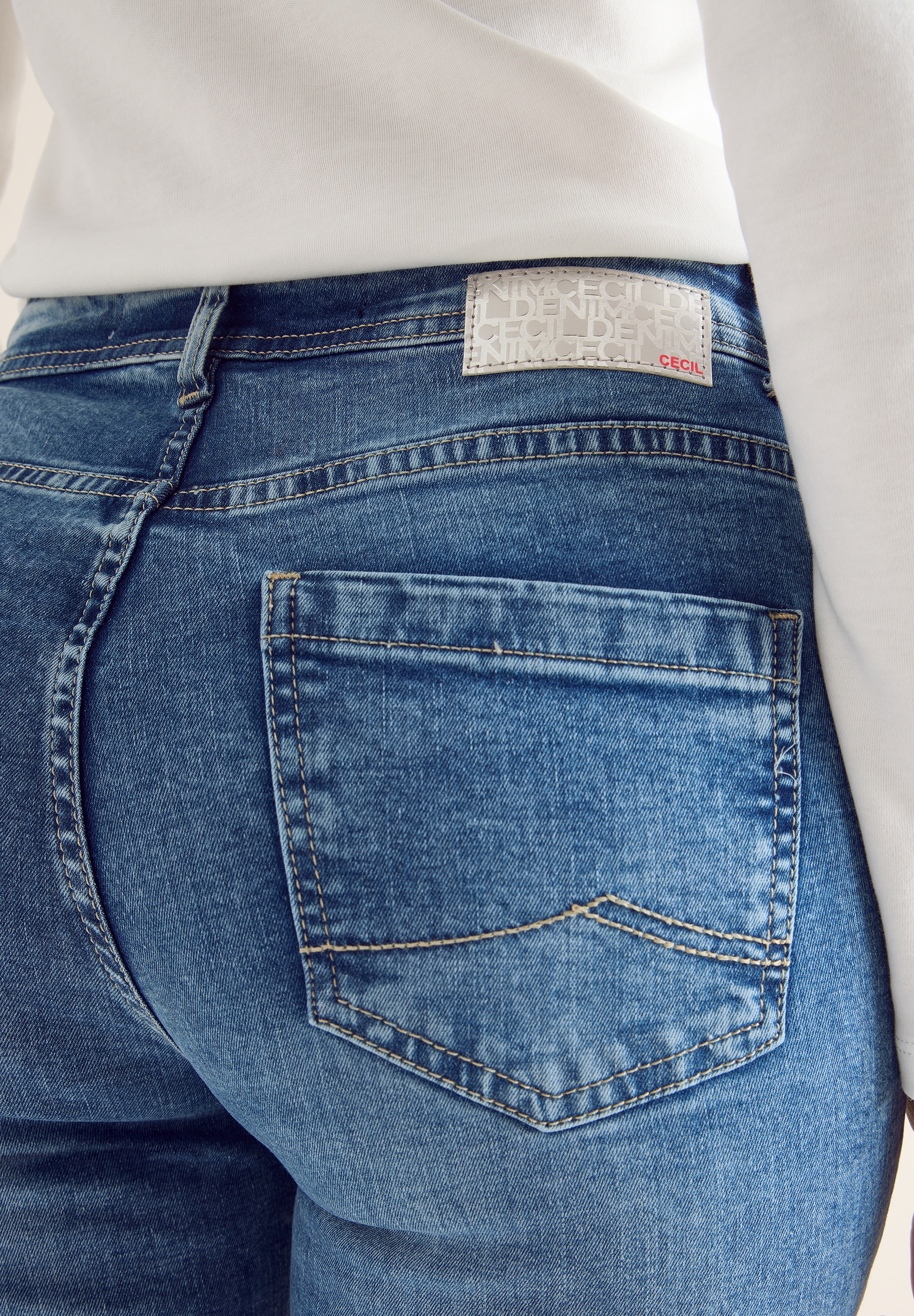 Cecil Slim-fit-Jeans »Style Toronto«, High Waist, im 5-Pocket-Stil
