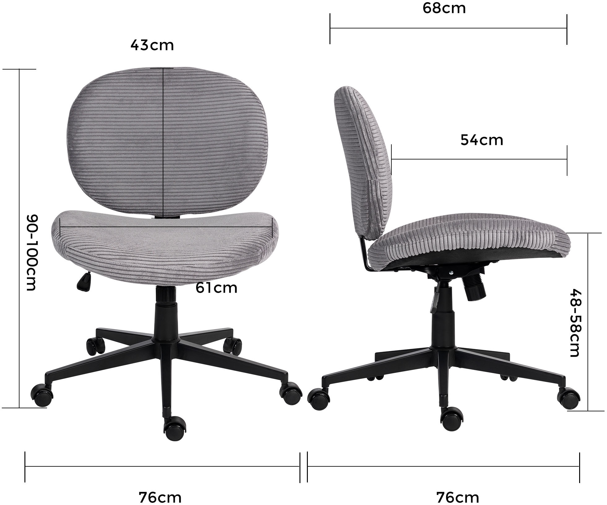 Duo Collection Chaise pivotante »Tilo« () 1 cuisréglage hauteur d’assise, mécanisme basculant, roulettes doubles de sécurité