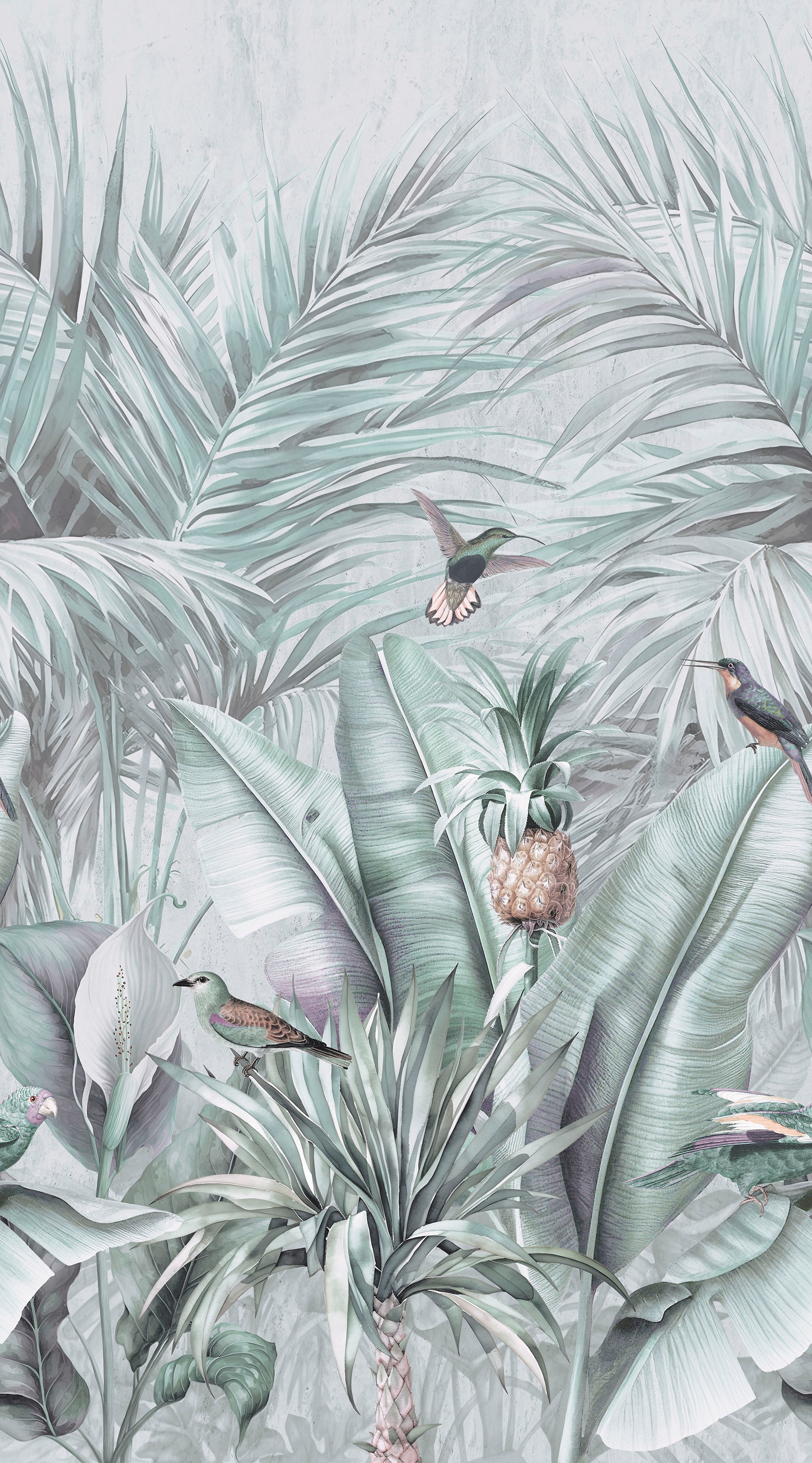 Fashion for walls Papier peint photo »Ayana« floral lisse sans phtalates