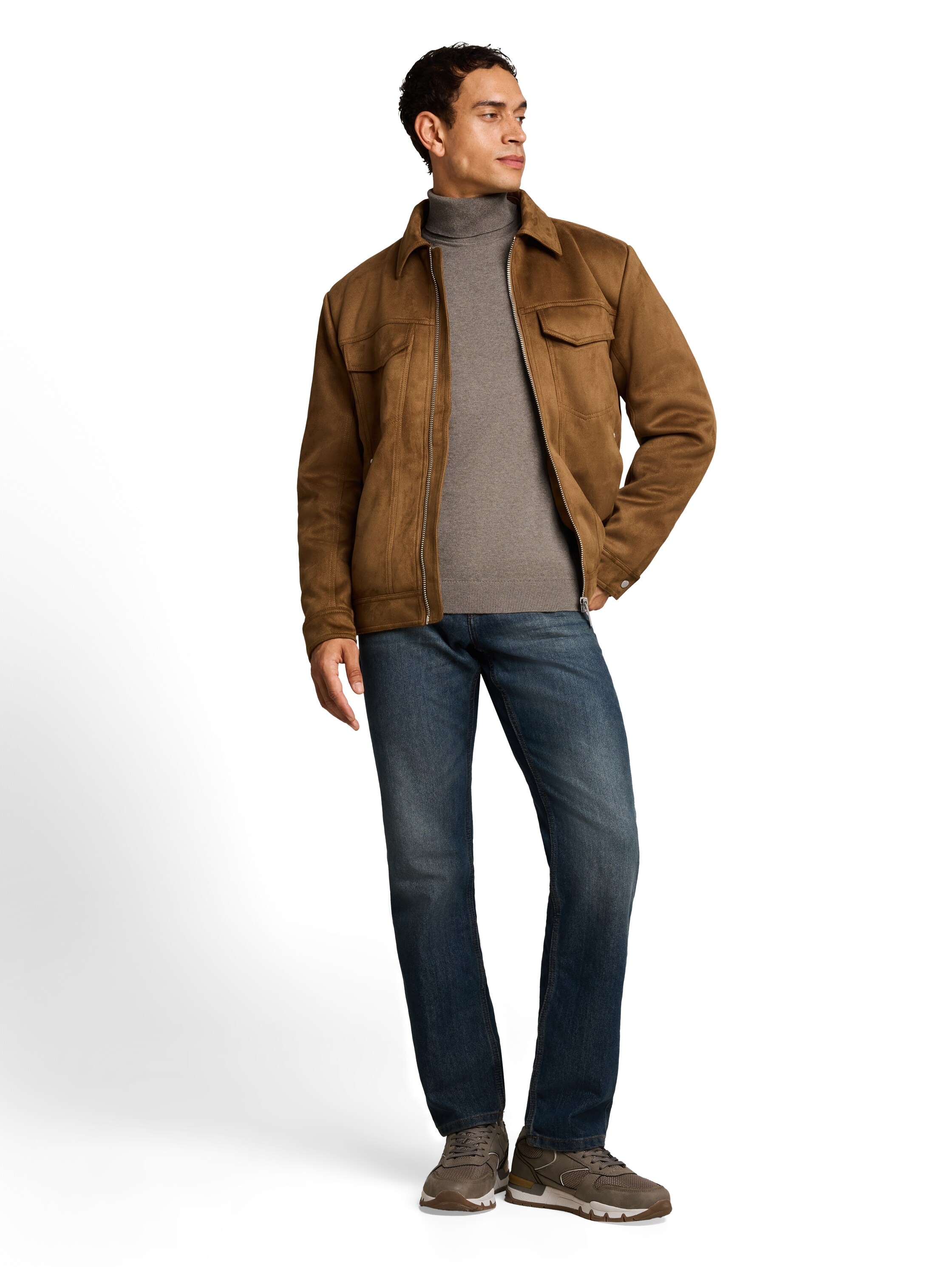 TOM TAILOR Pull à col roulé design tricoté