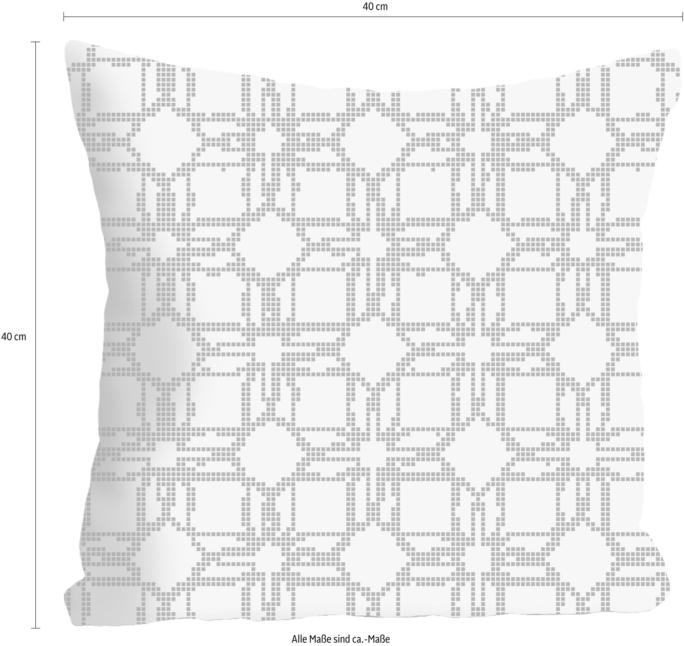queence Coussin décoratif »»Punkte«« Kissenhülle ohne Füllung, 1 Stück