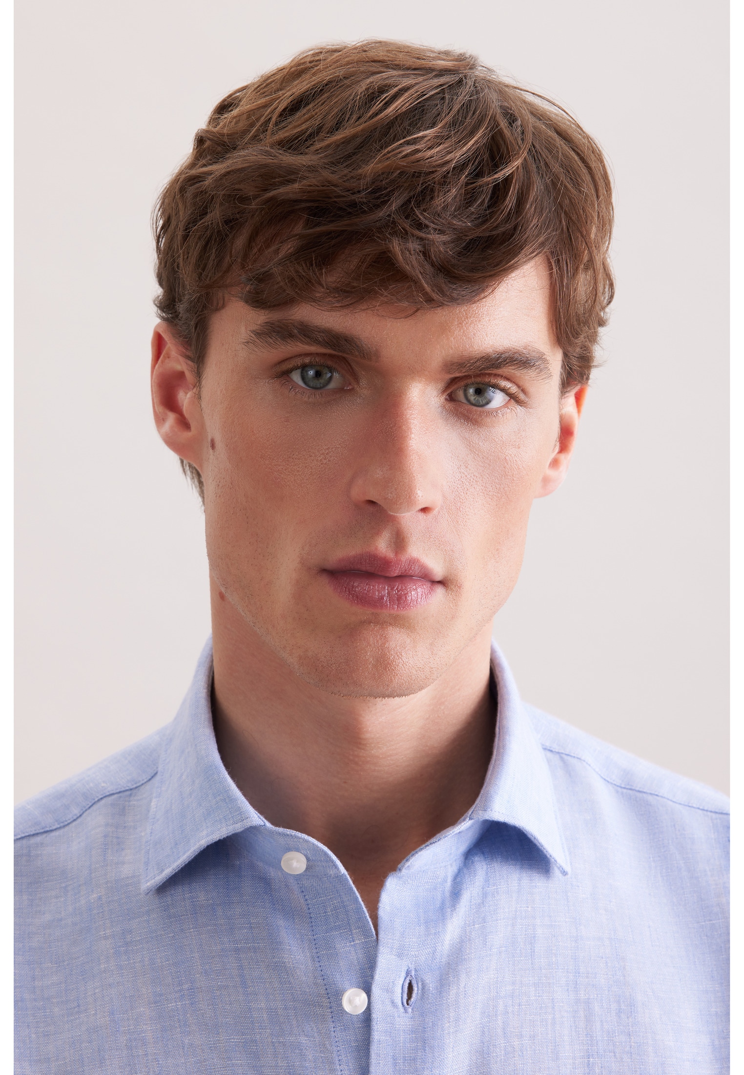 seidensticker Chemise en lin »Schwarze Rose« Slim 1/1 Kentkragen Uni