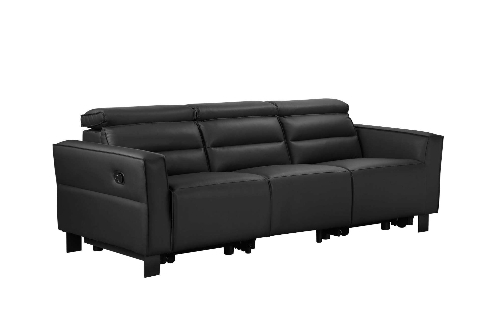 Home affaire 3-Sitzer »Carpari, 224cm, manuelle od. elektrische Relaxfunktion in 2 Sitzen« mit USB-A/C, Kopfteilverstellung, Echtleder, Kunstleder, Webstoff