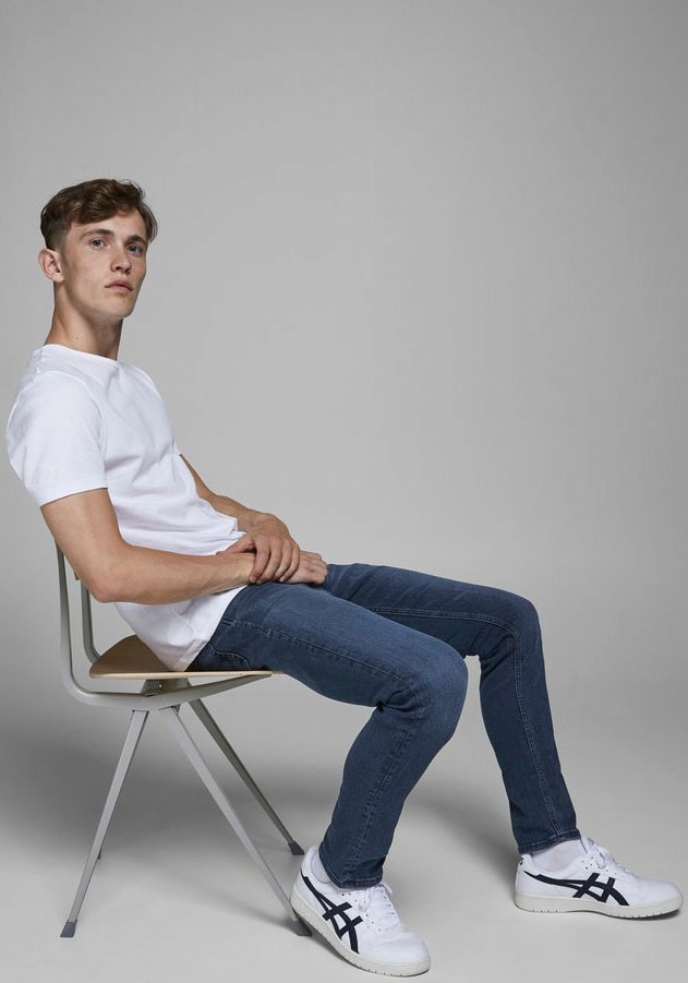 Jack & Jones Jeans slim »JJIGLENN  Slim-Fit mit Stretch und praktischer 5-Pocket-Form« Mélange de coton, coupe slim