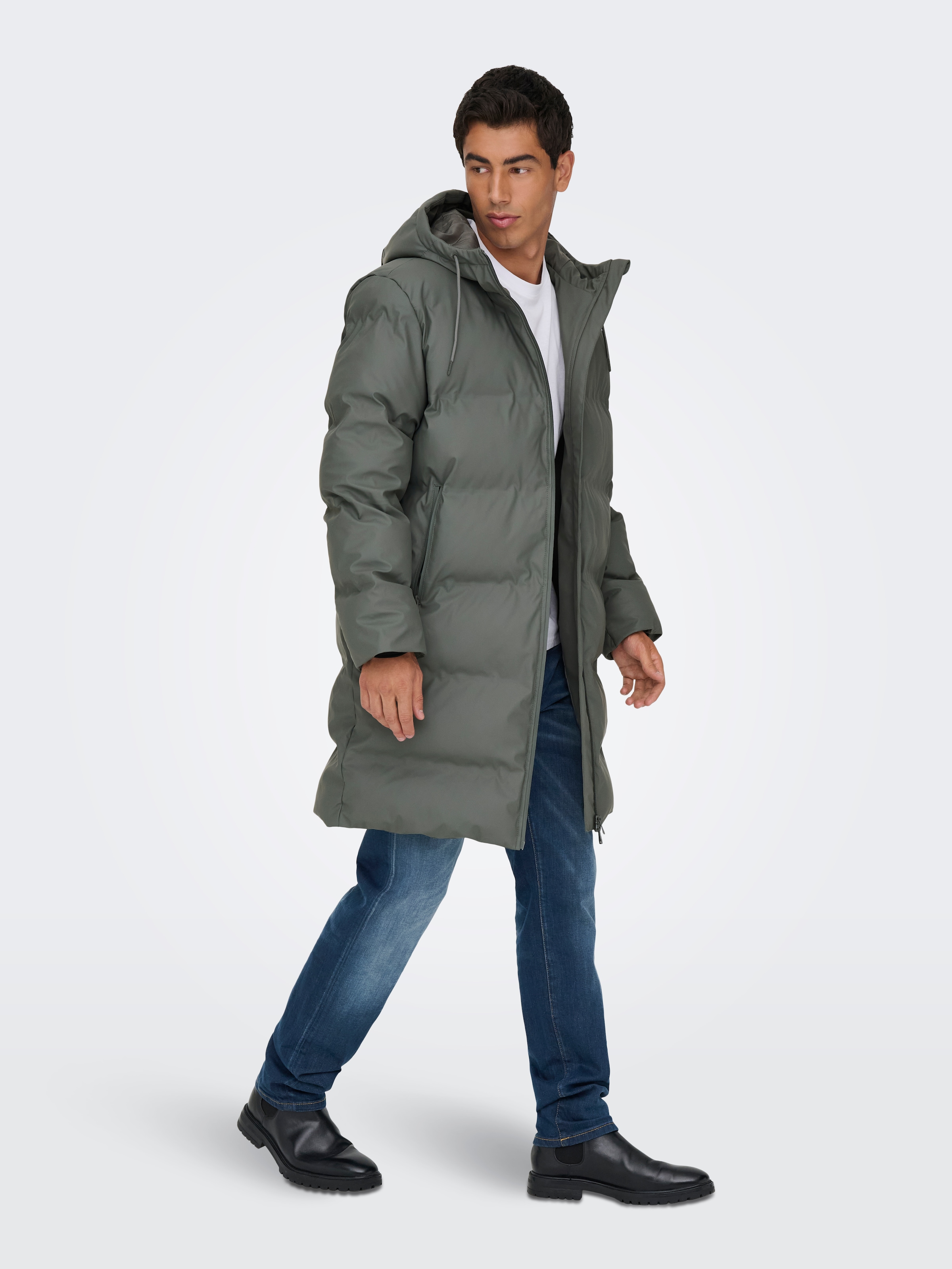 ONLY & SONS Steppjacke »ONSROYCE PUFFER JACKET OTW« mit Kapuze