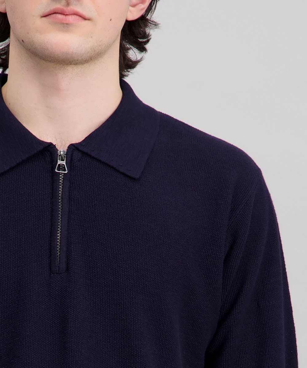 Pioneer Authentic Jeans Poloshirt »Polo Strick mit zipper« mit Rippbündchen