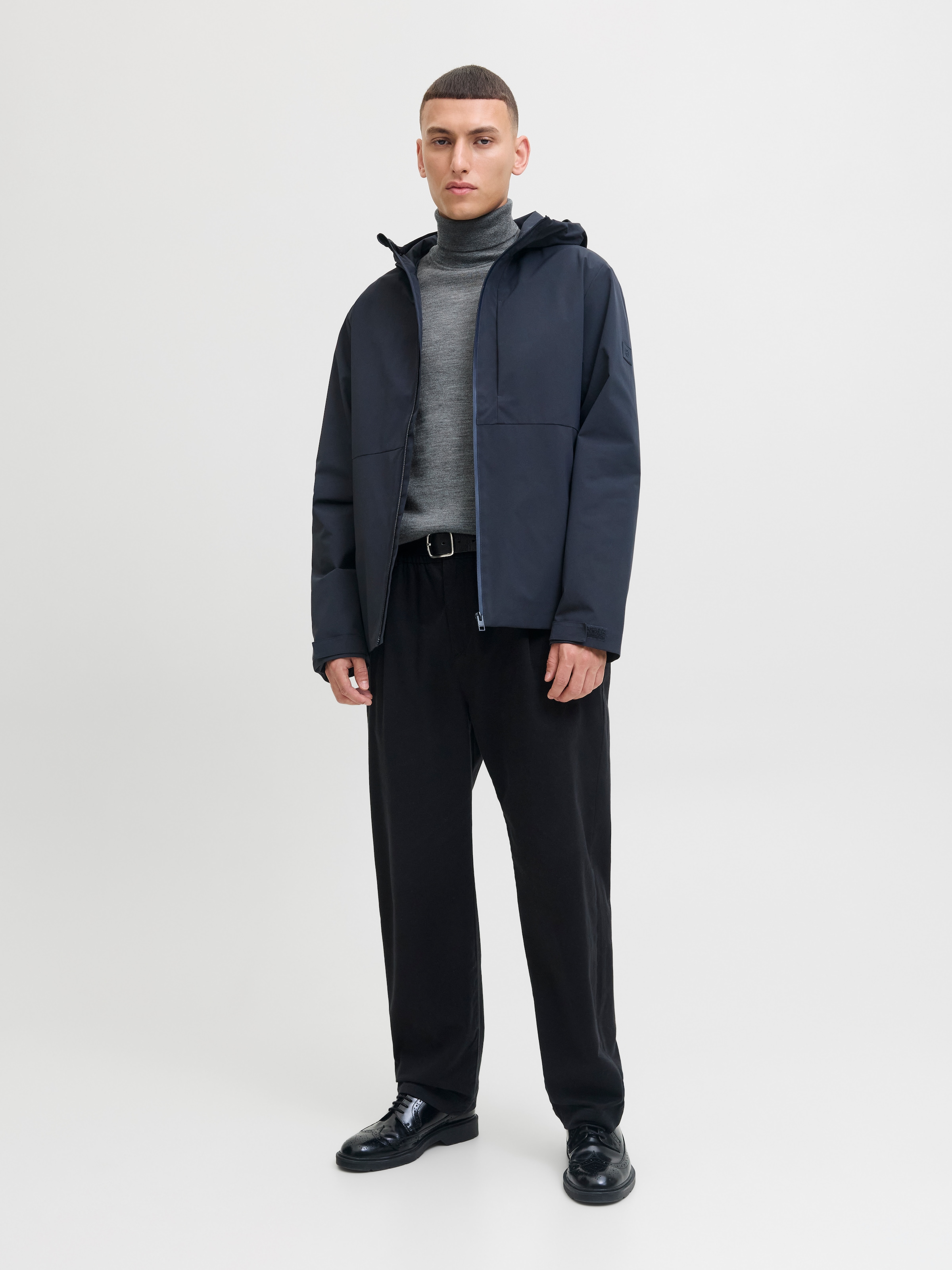 Jack & Jones Pull à col roulé »JPRBLAMERINO KNIT ROLL NECK« Laine, coupe régulière